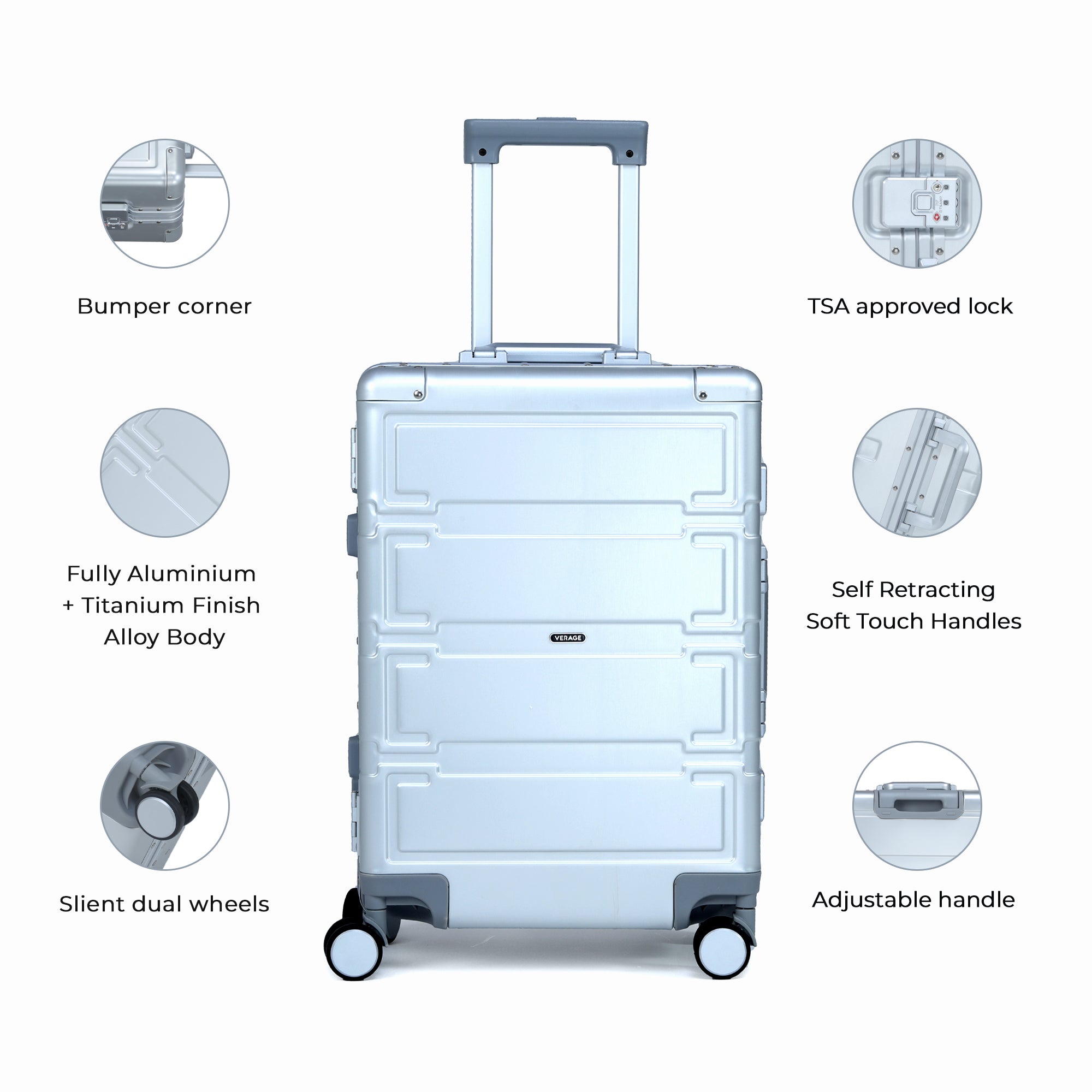 The Guardian- Aluminium Carry-On