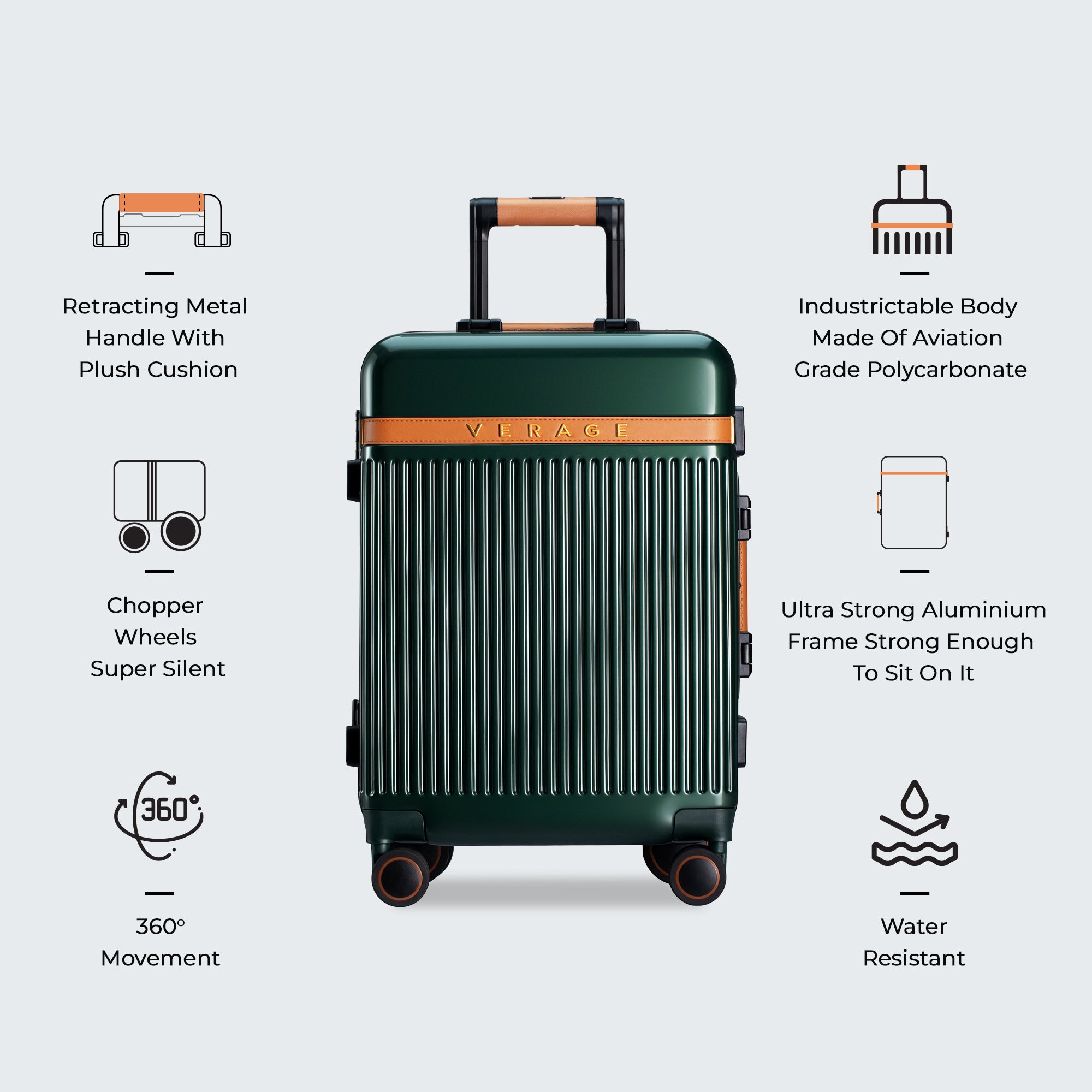 The Windsor - Small Carry On (Forest Green)