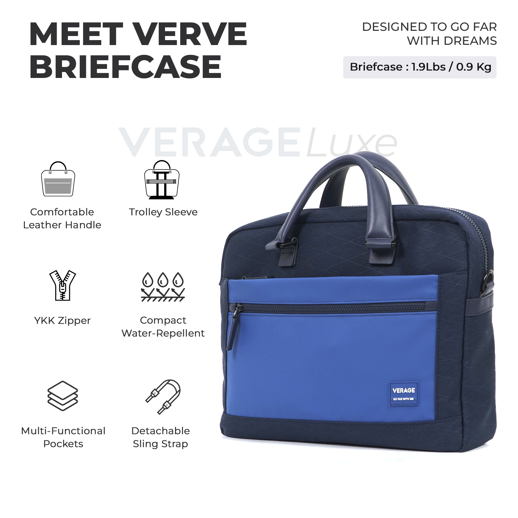 Verve Briefcase Black