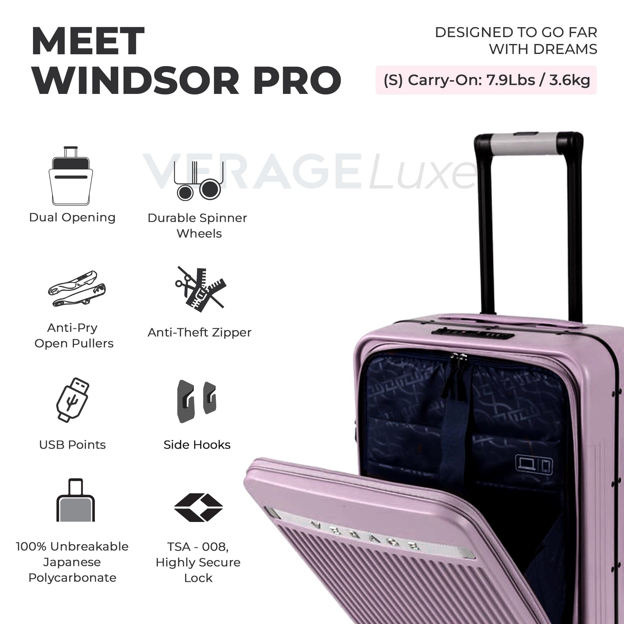 VERAGE Luxe Windsor Pro Carry-On