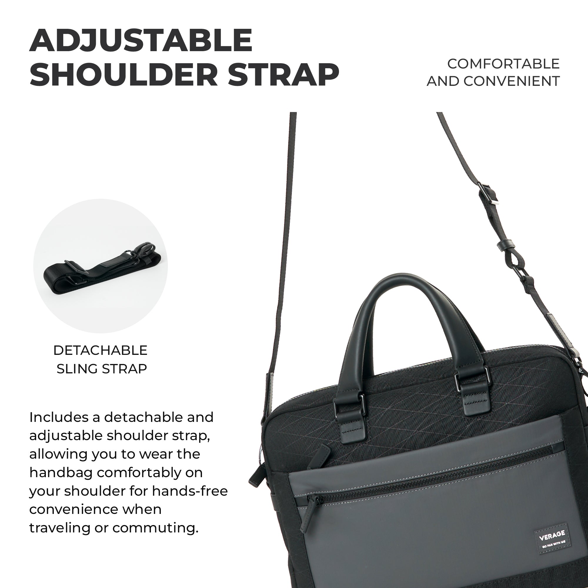 Verve Briefcase Black