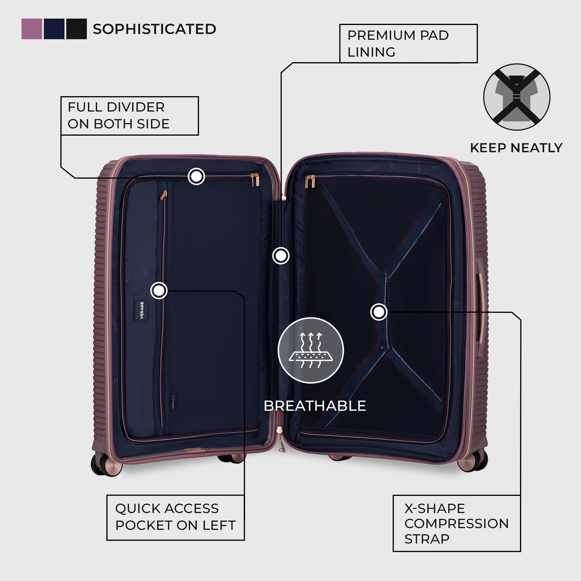 VERAGE Luxe Rome - Carry-On