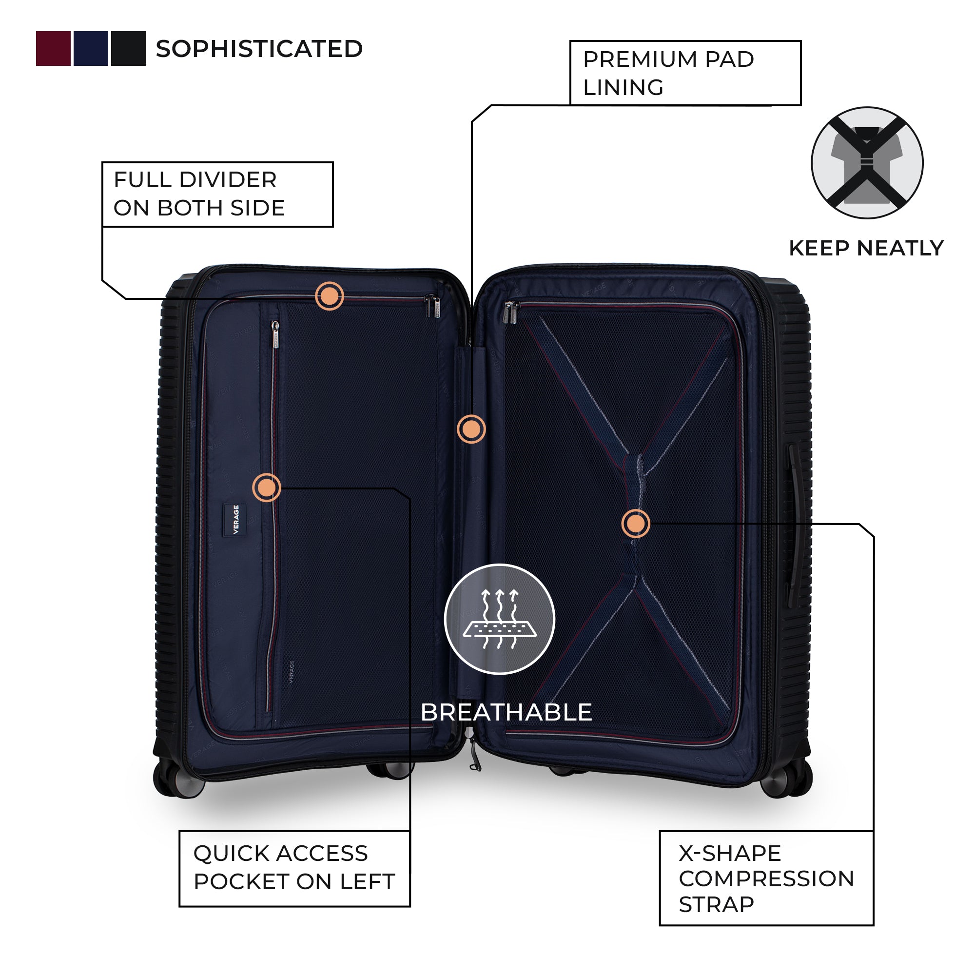 VERAGE Luxe Rome - Large Check-In