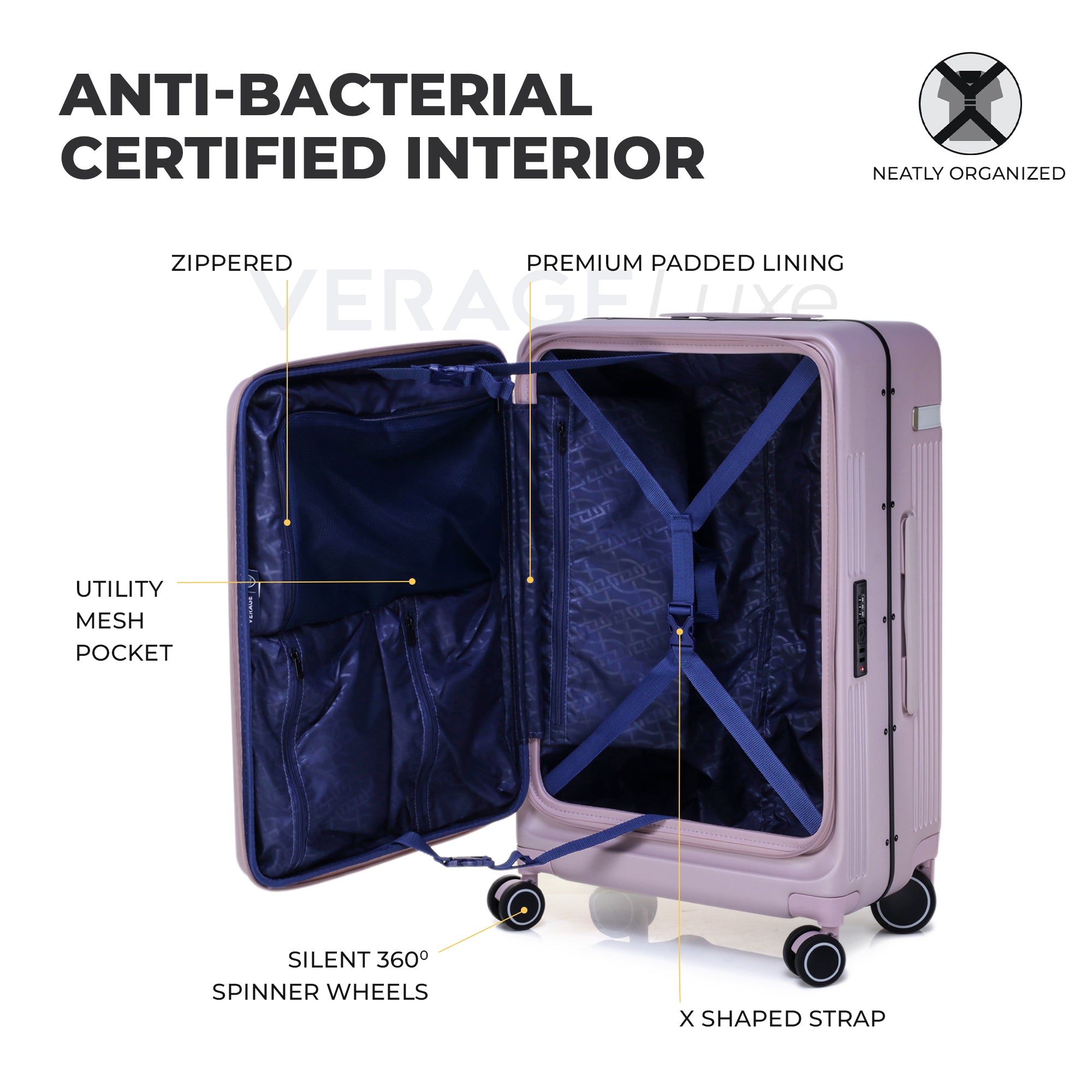 VERAGE Luxe Windsor Pro Medium Check-In