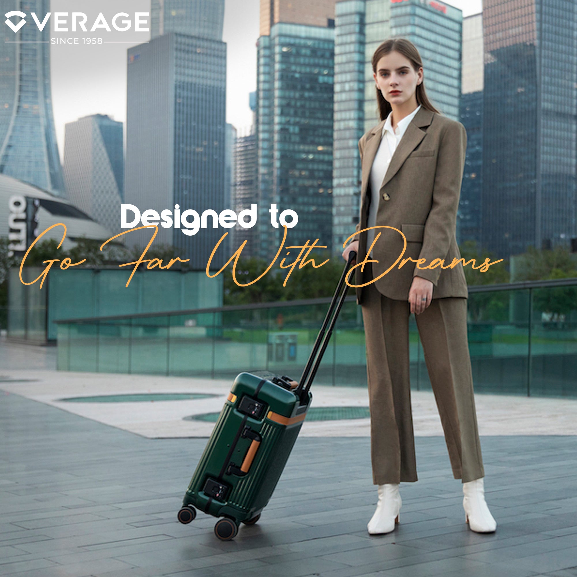 The Windsor - Medium Check In (Forest Green)