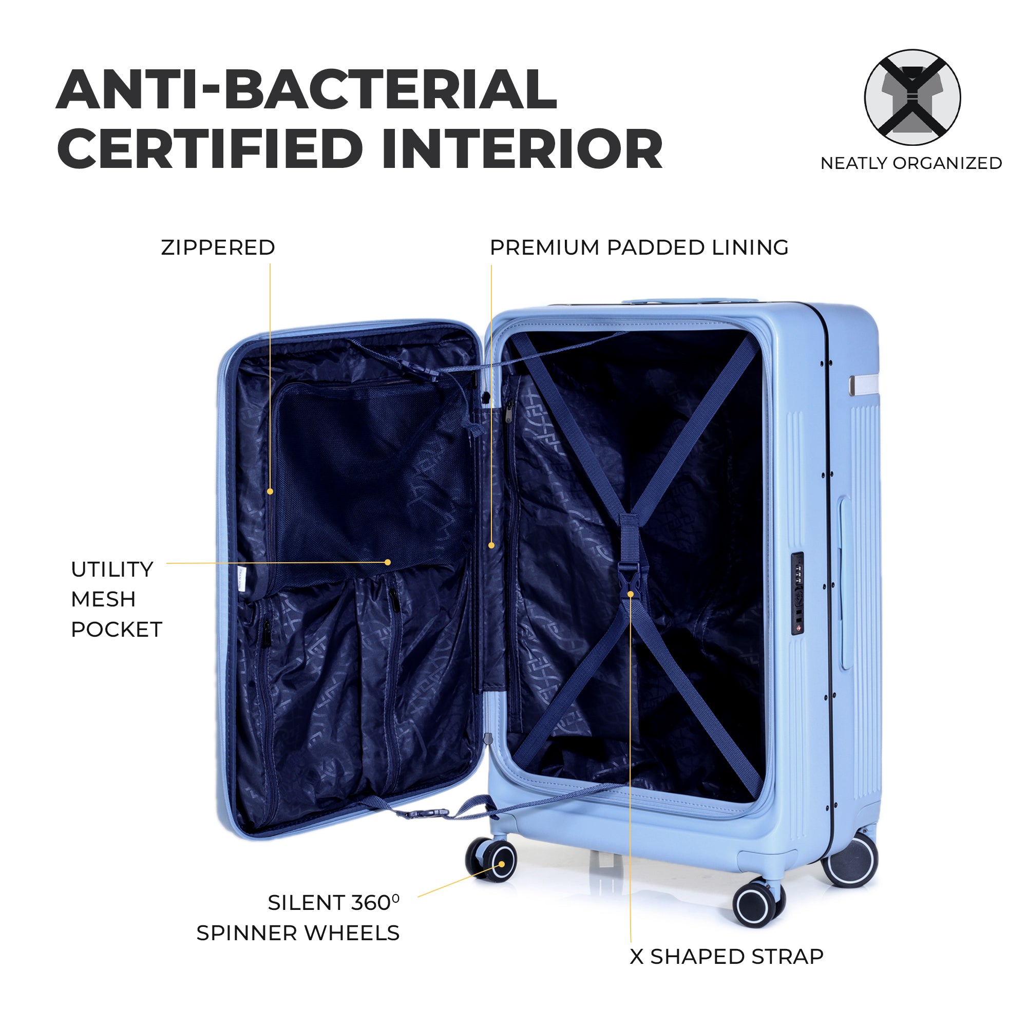 VERAGE Luxe Windsor Pro Large Check-In