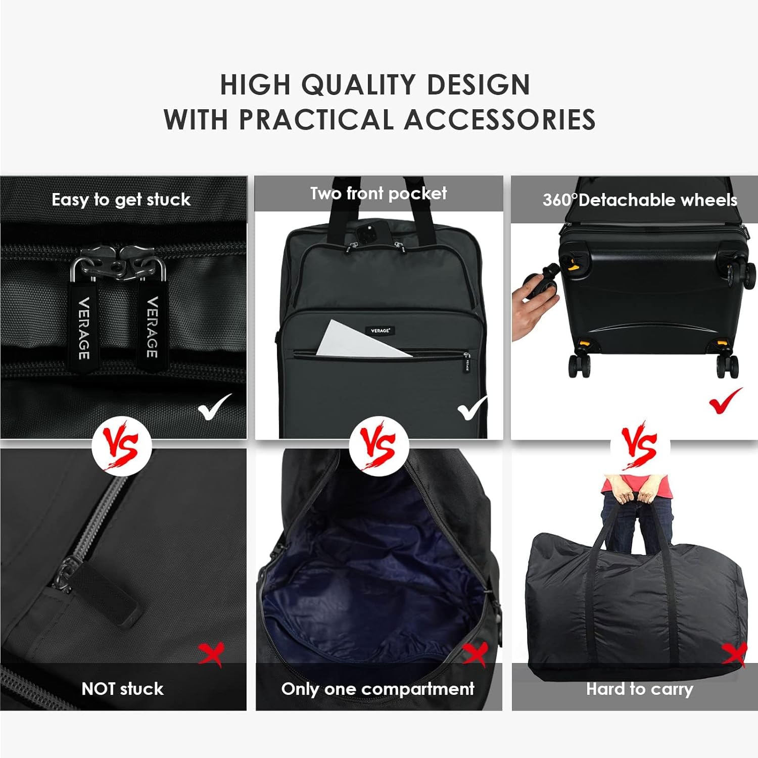 VERAGE Luxe Foldable Suitcase - Medium