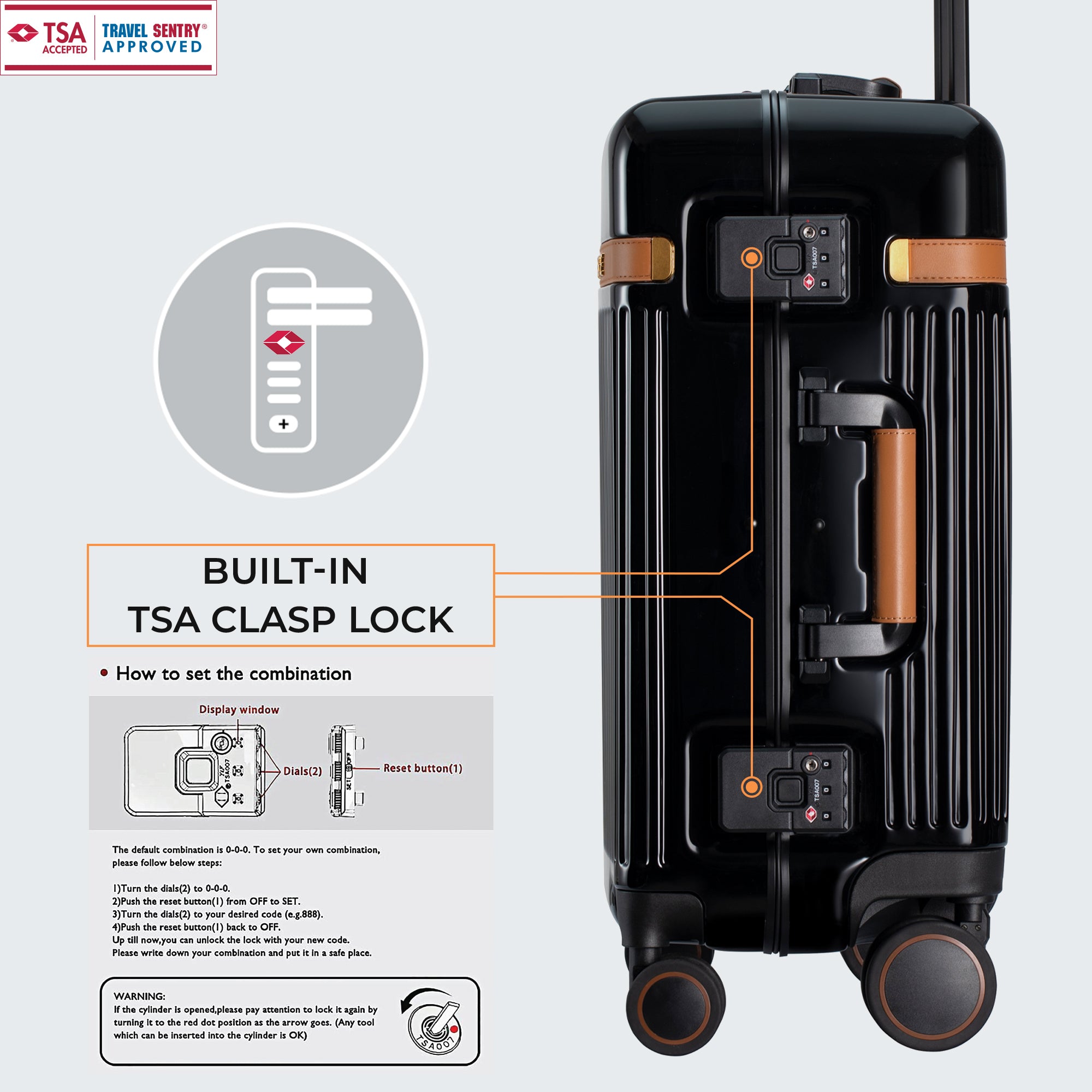 The Windsor - Small Carry On (Black)