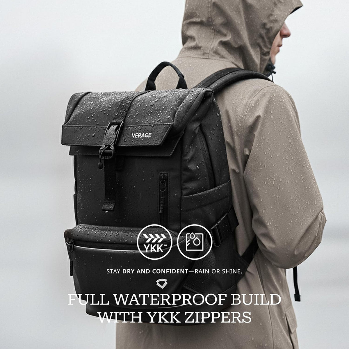 Pulse - Roll Top With Detachable Sling Black