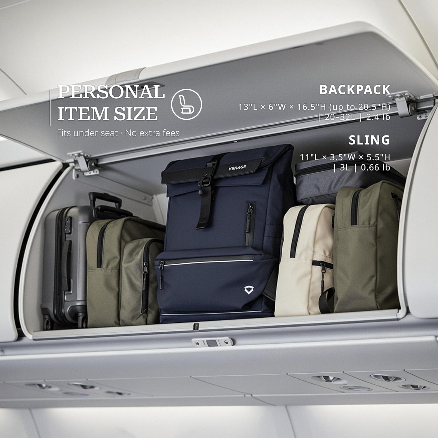 VERAGE Luxe - Roll Top Pulse Backpack