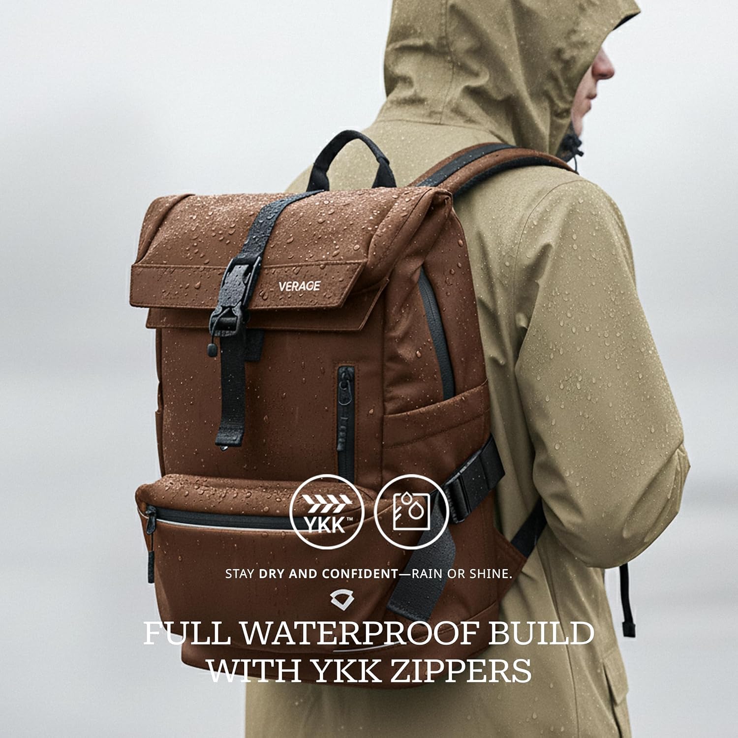 VERAGE Luxe - Roll Top Pulse Backpack