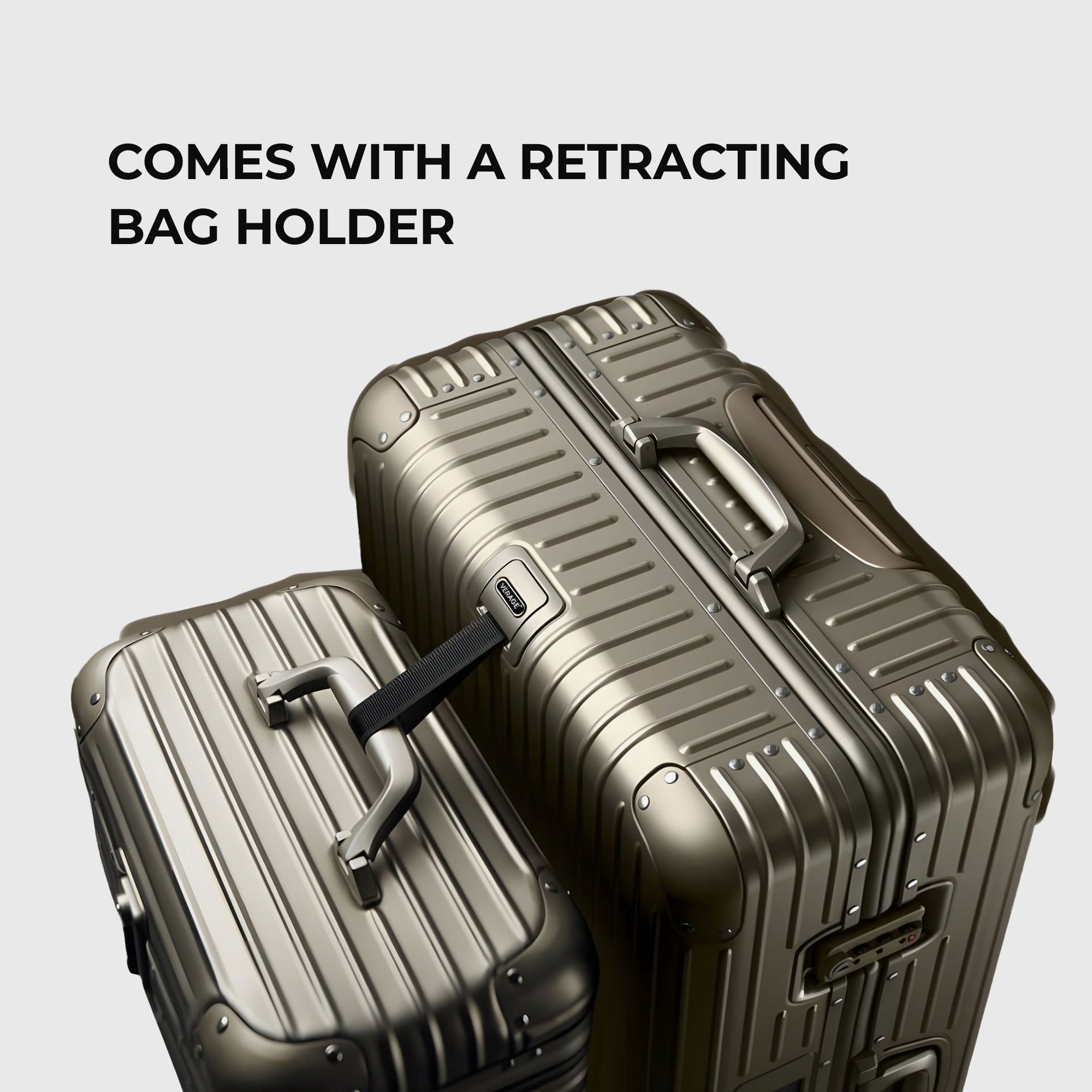 VERAGE Luxe Secure Jet- Aluminium Large Check-In