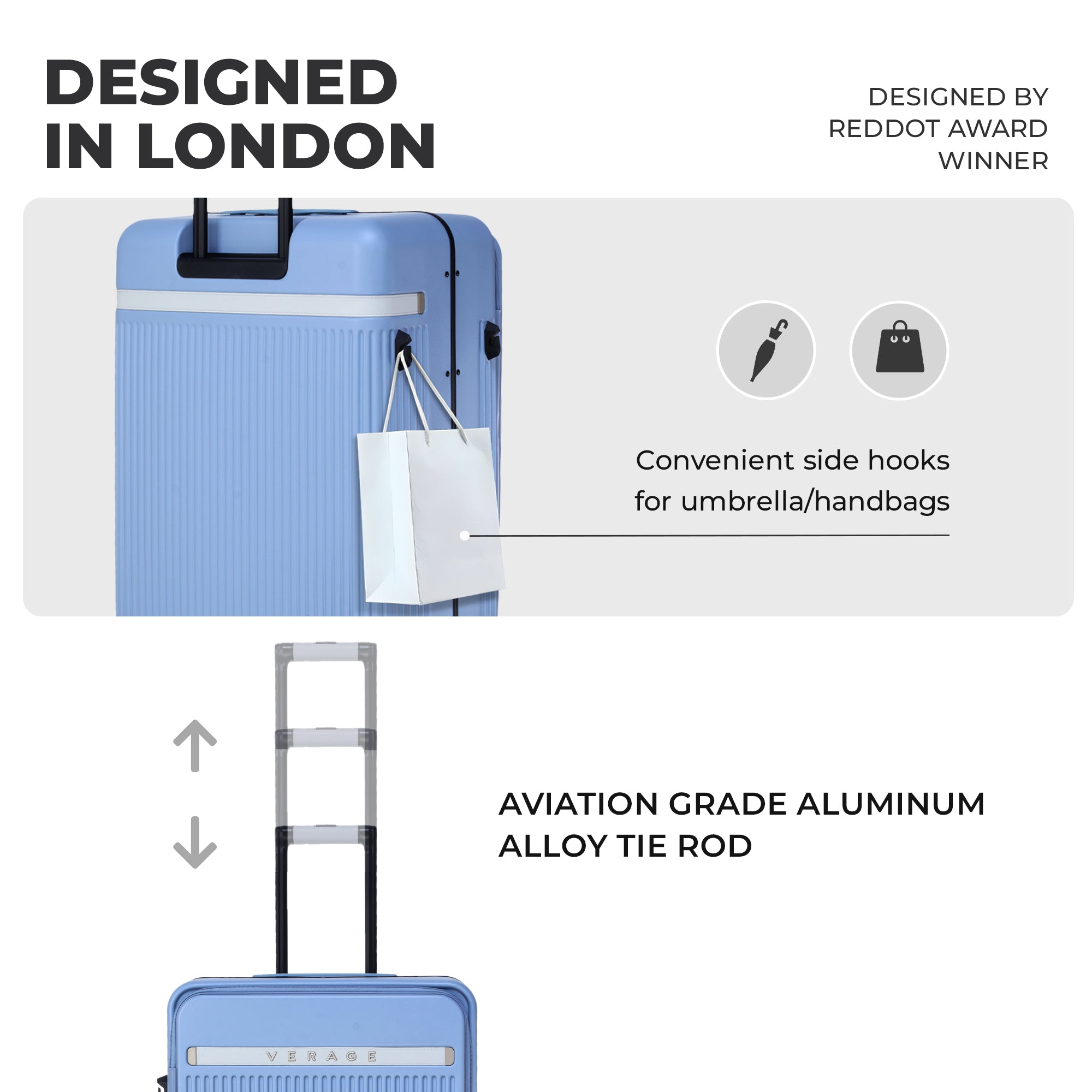 VERAGE Luxe Windsor Pro Large Check-In