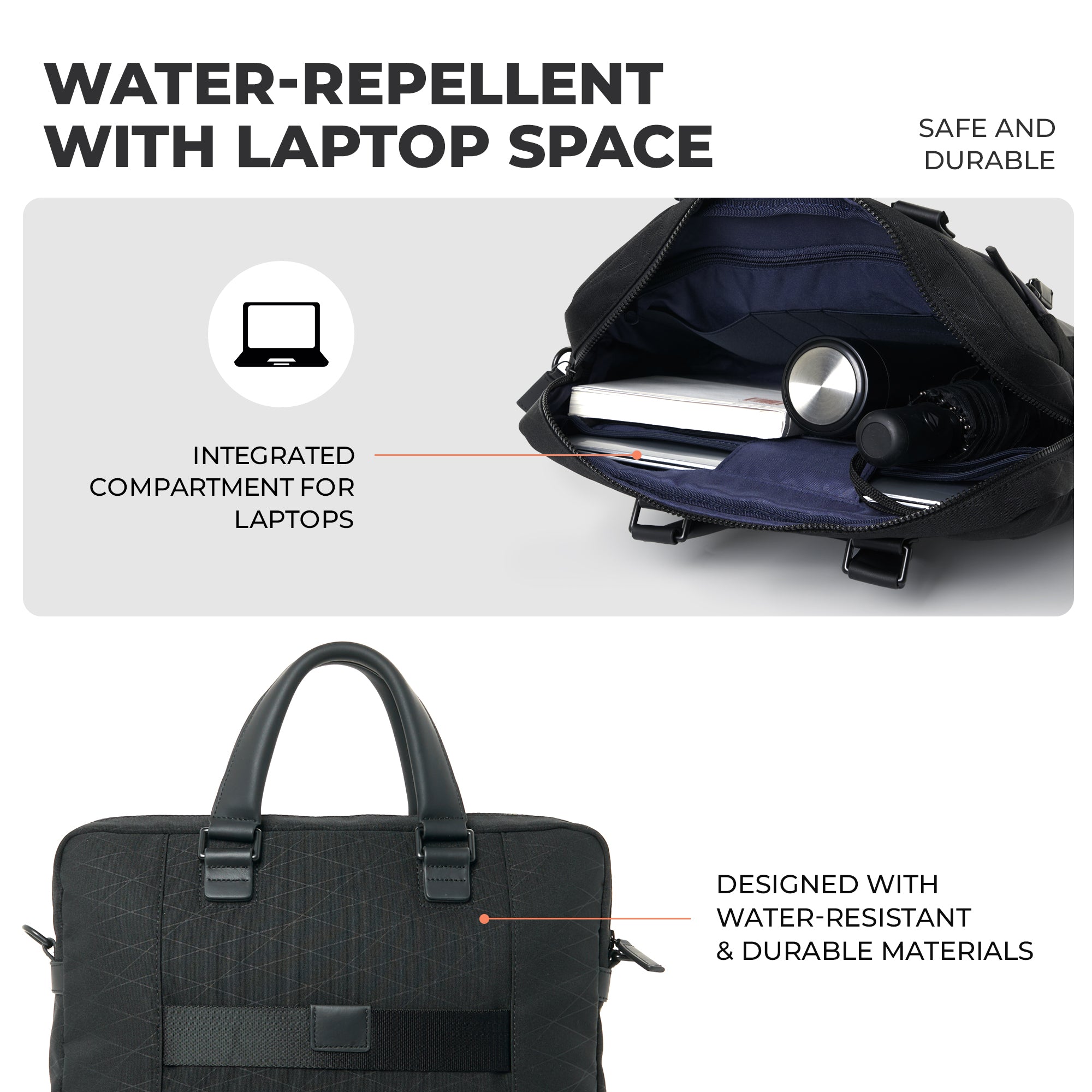 Verve Briefcase Black