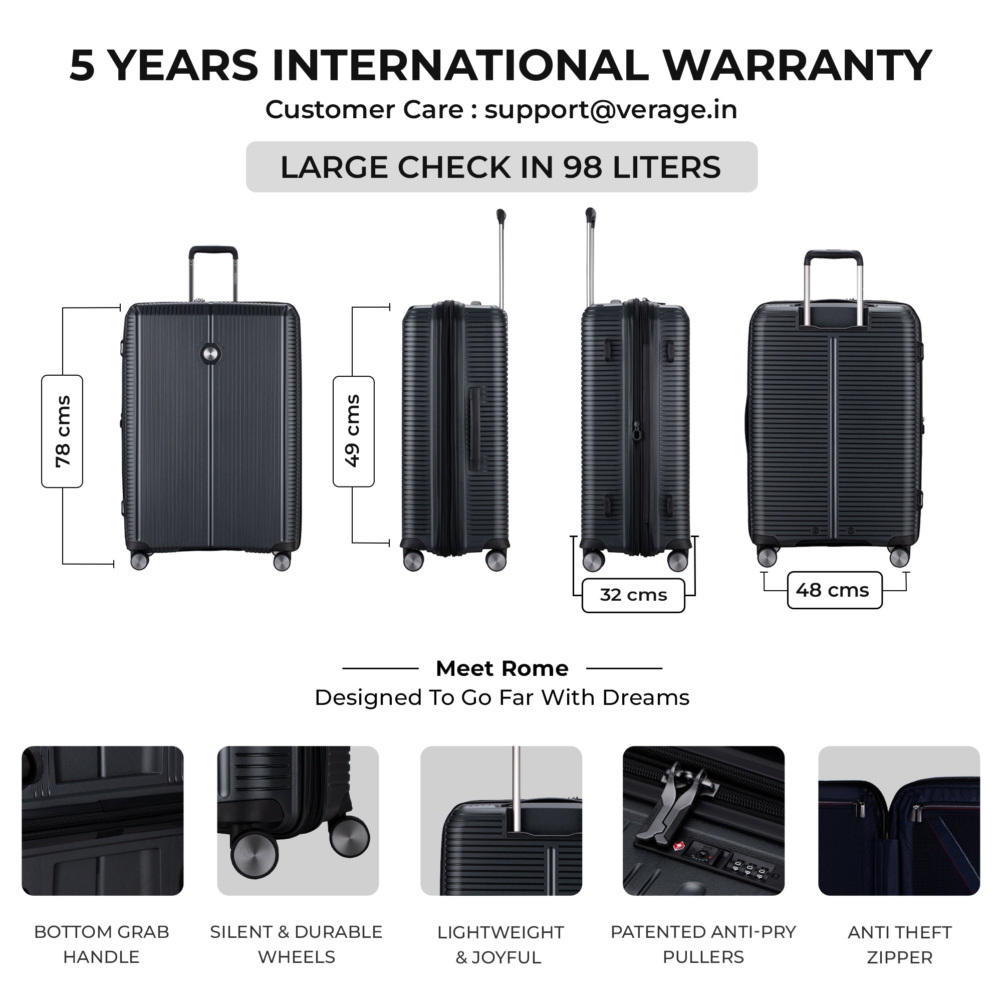 VERAGE Luxe Rome - Large Check-In