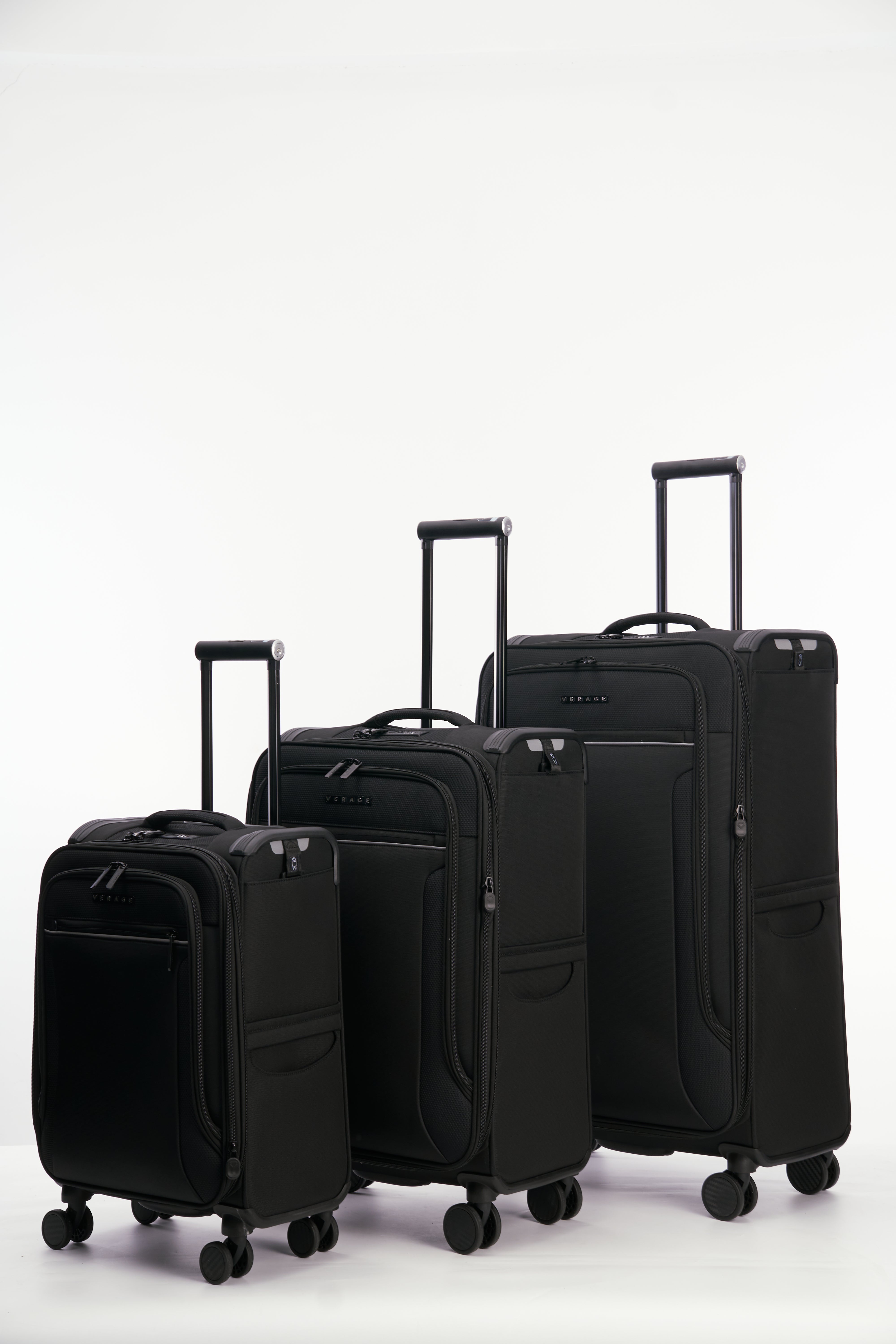 The Toledo - Set of 3 Softshell (Black)