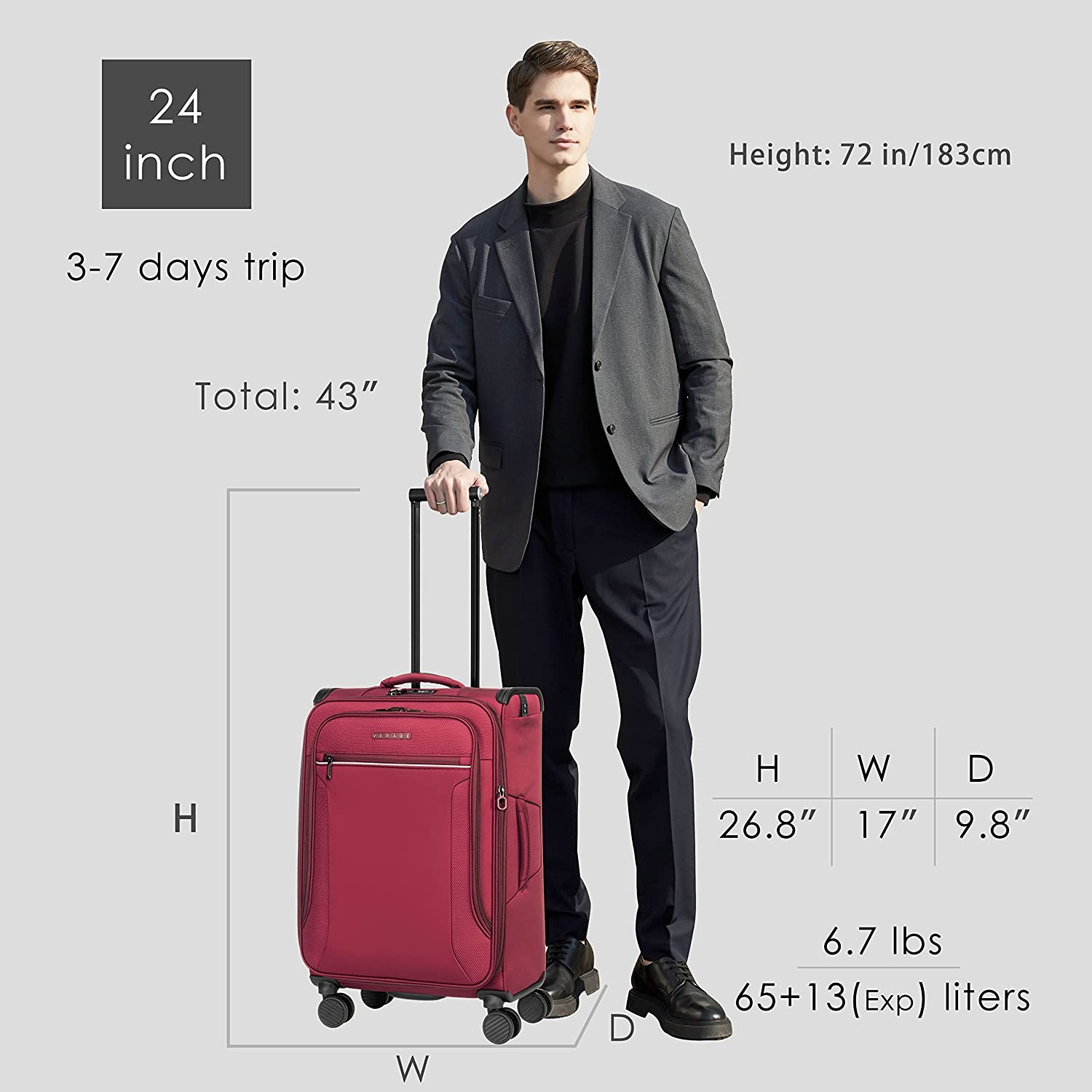 The Toledo - Carry-On Blue