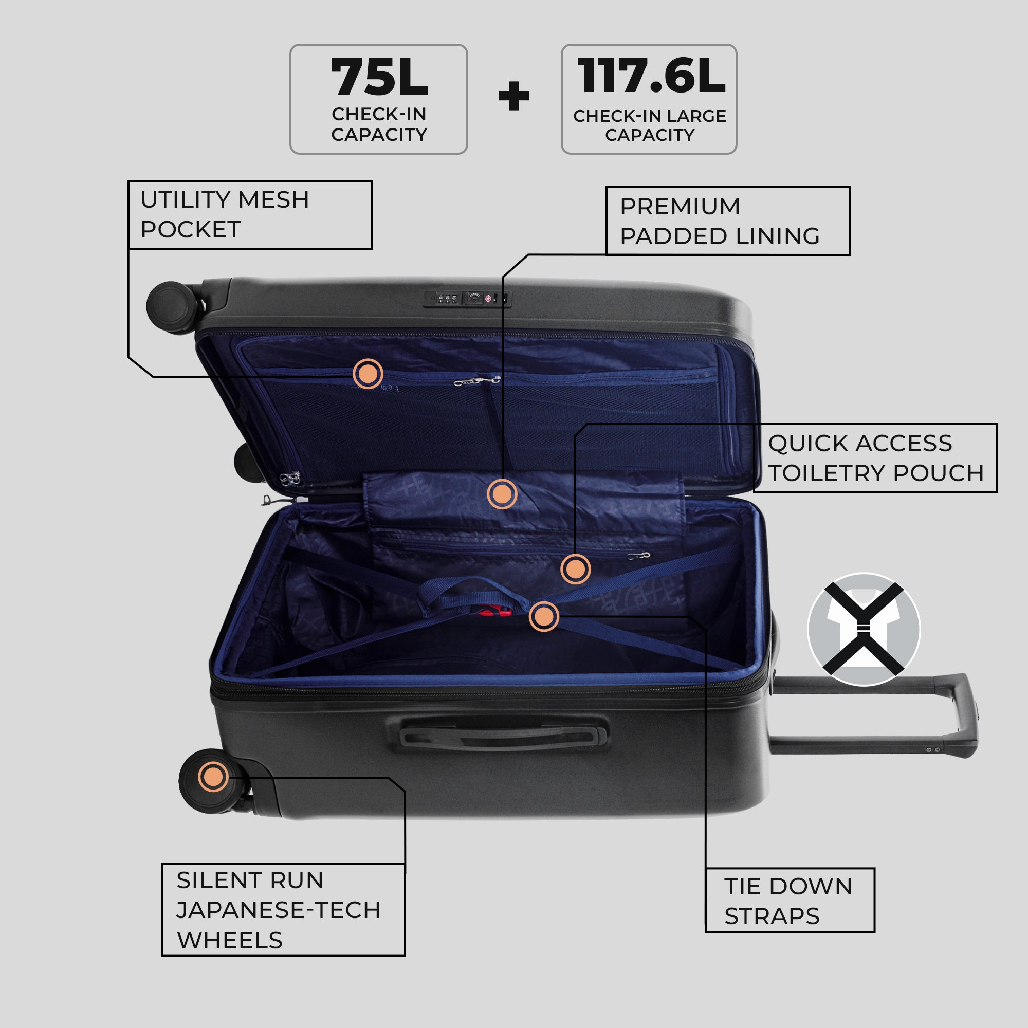 The Freeland - Medium + Large Check-In