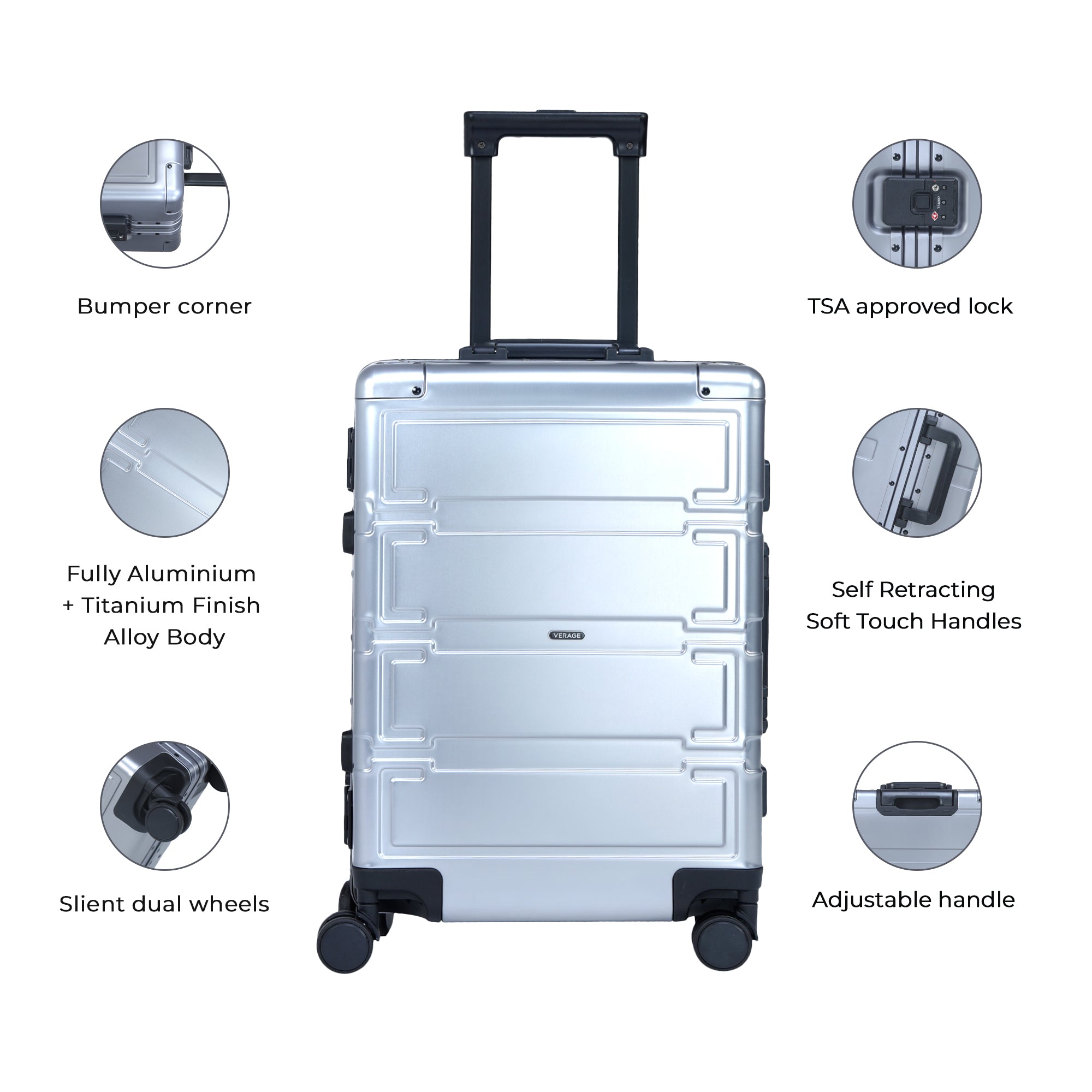 The Guardian- Aluminium Carry-On