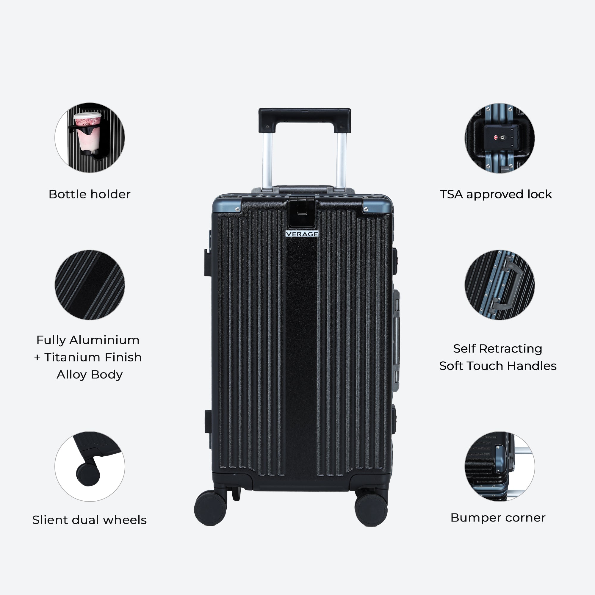 - Quantum Trunk - The Aluminium S Cabin Carry On Luggage