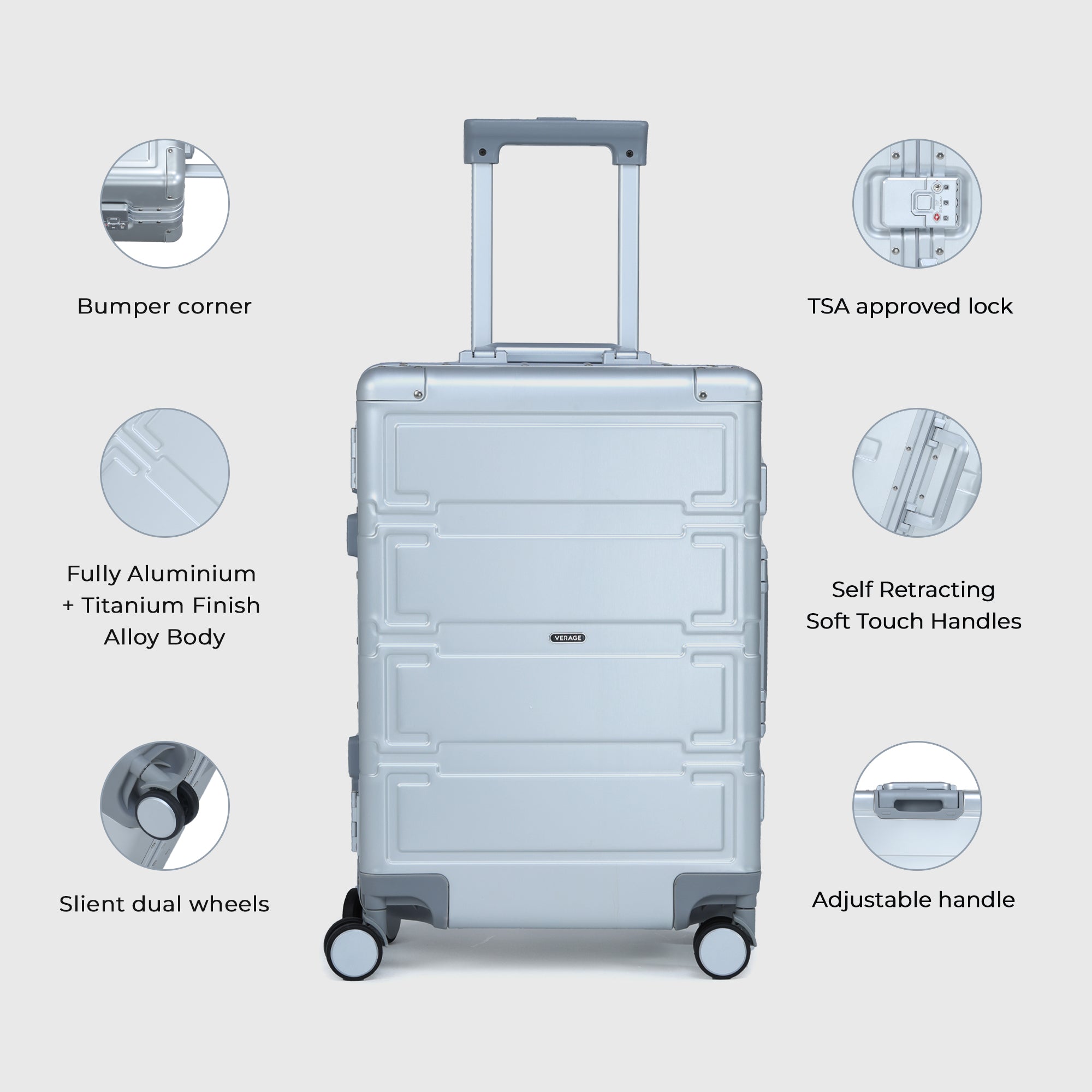 Guardian {The Aluminium Cabin Size Luggage}