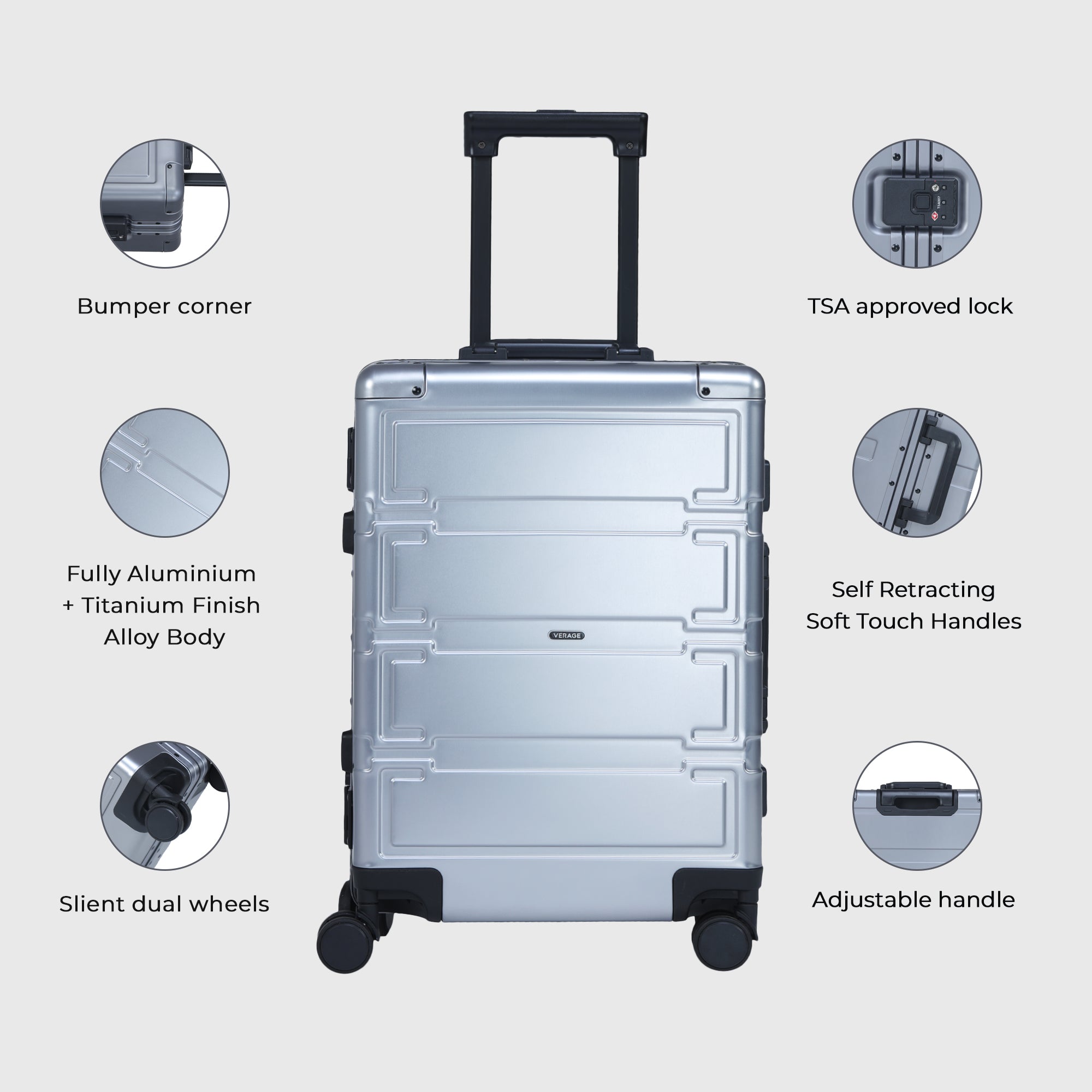 Guardian {The Aluminium Cabin Size Luggage}