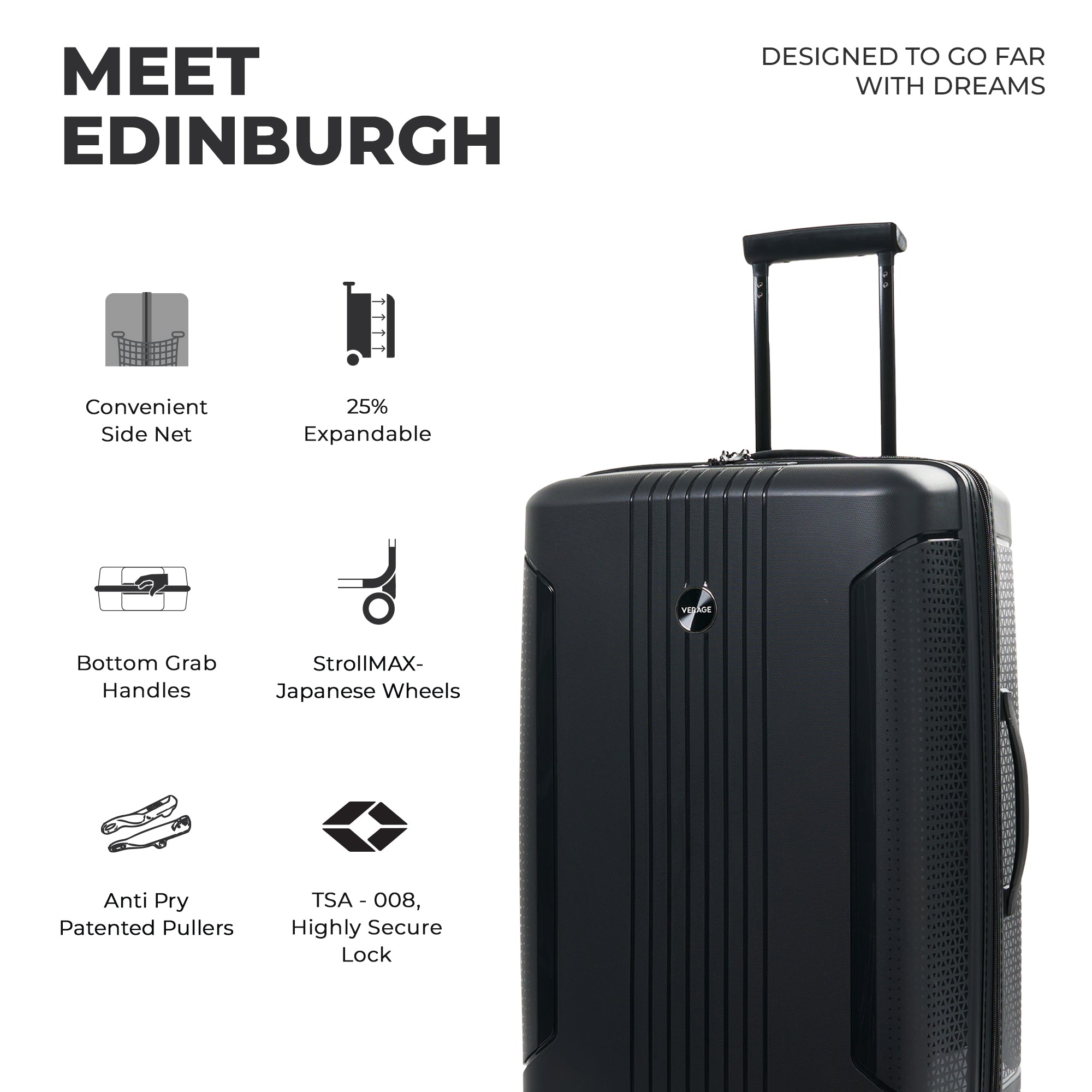 VERAGE Luxe Edinburgh- Set of 3  (S+M+L)