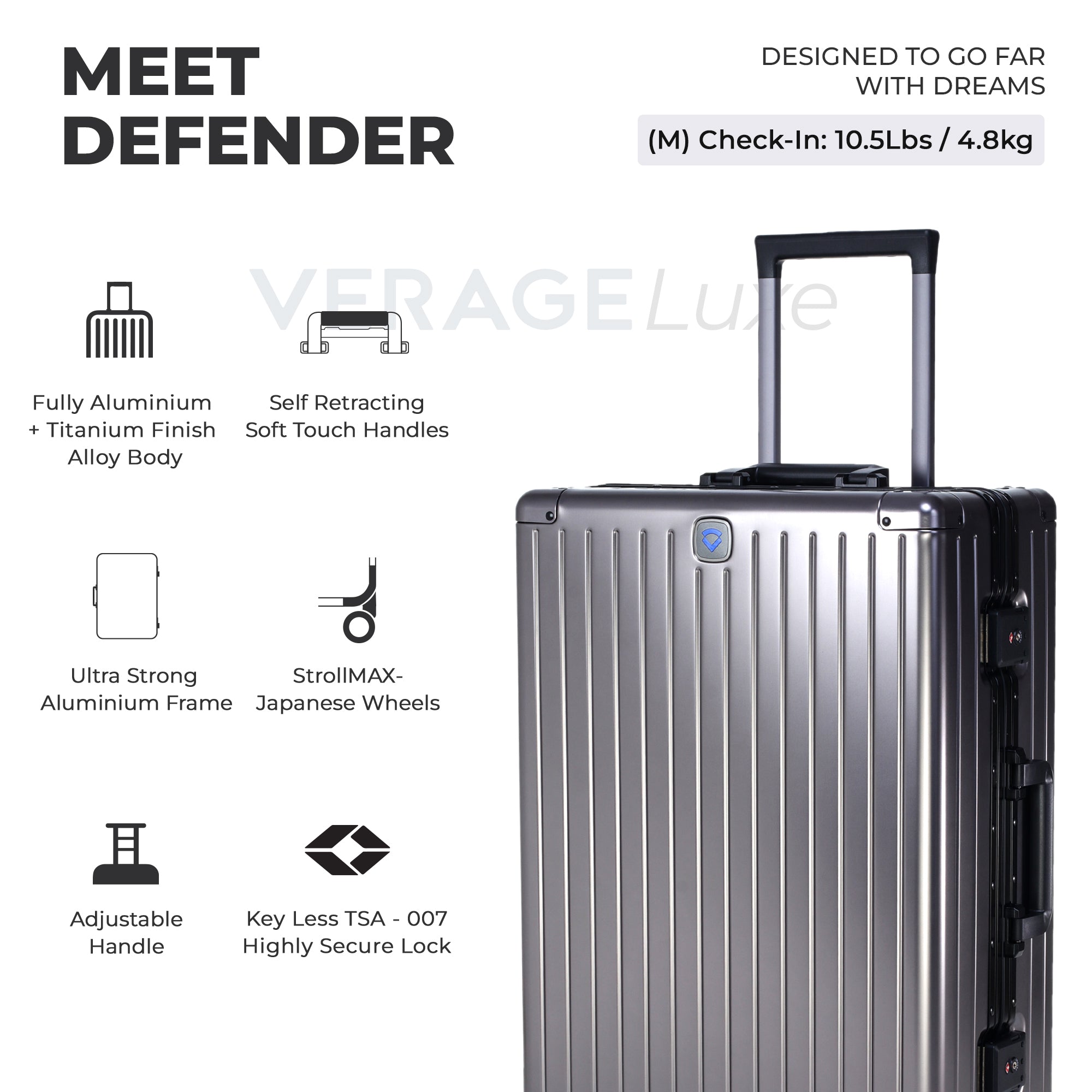 VERAGE Luxe Defender - Medium Check In