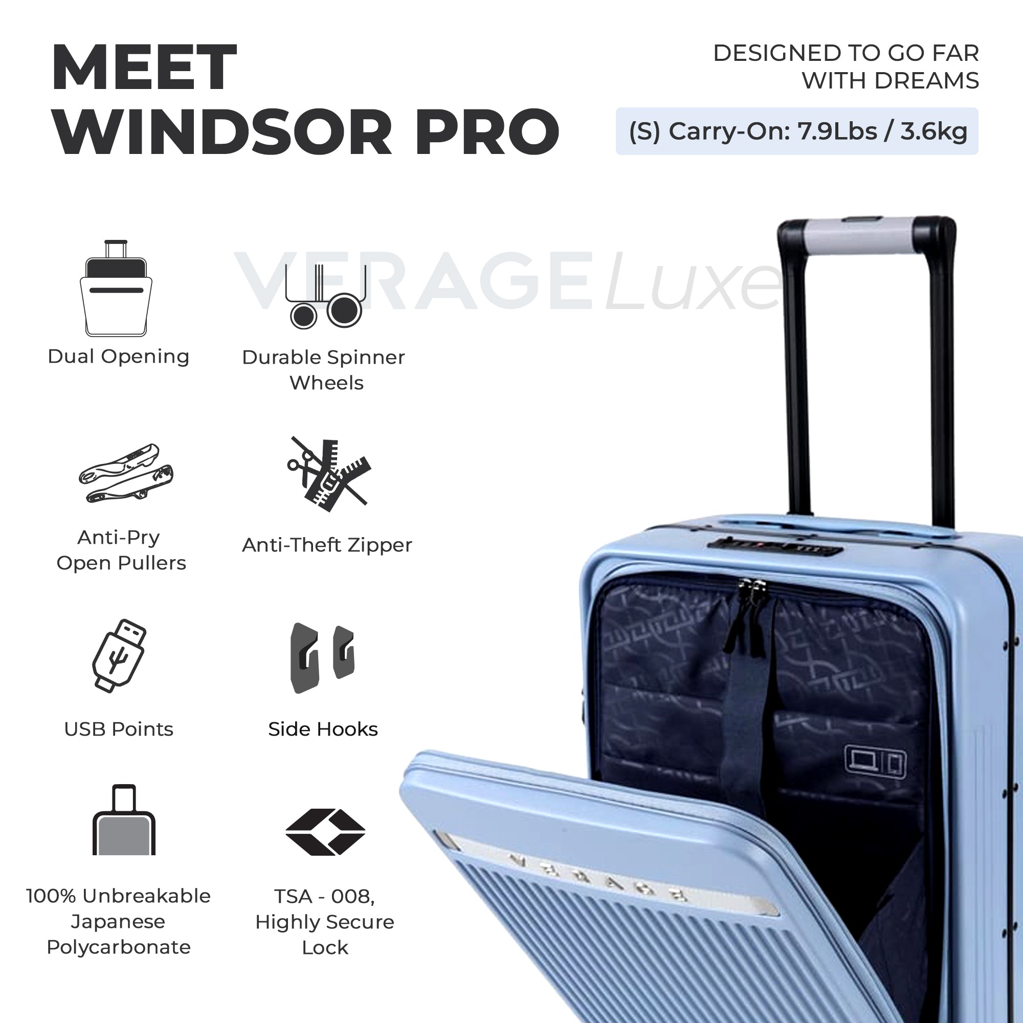VERAGE Luxe Windsor Pro Carry-On