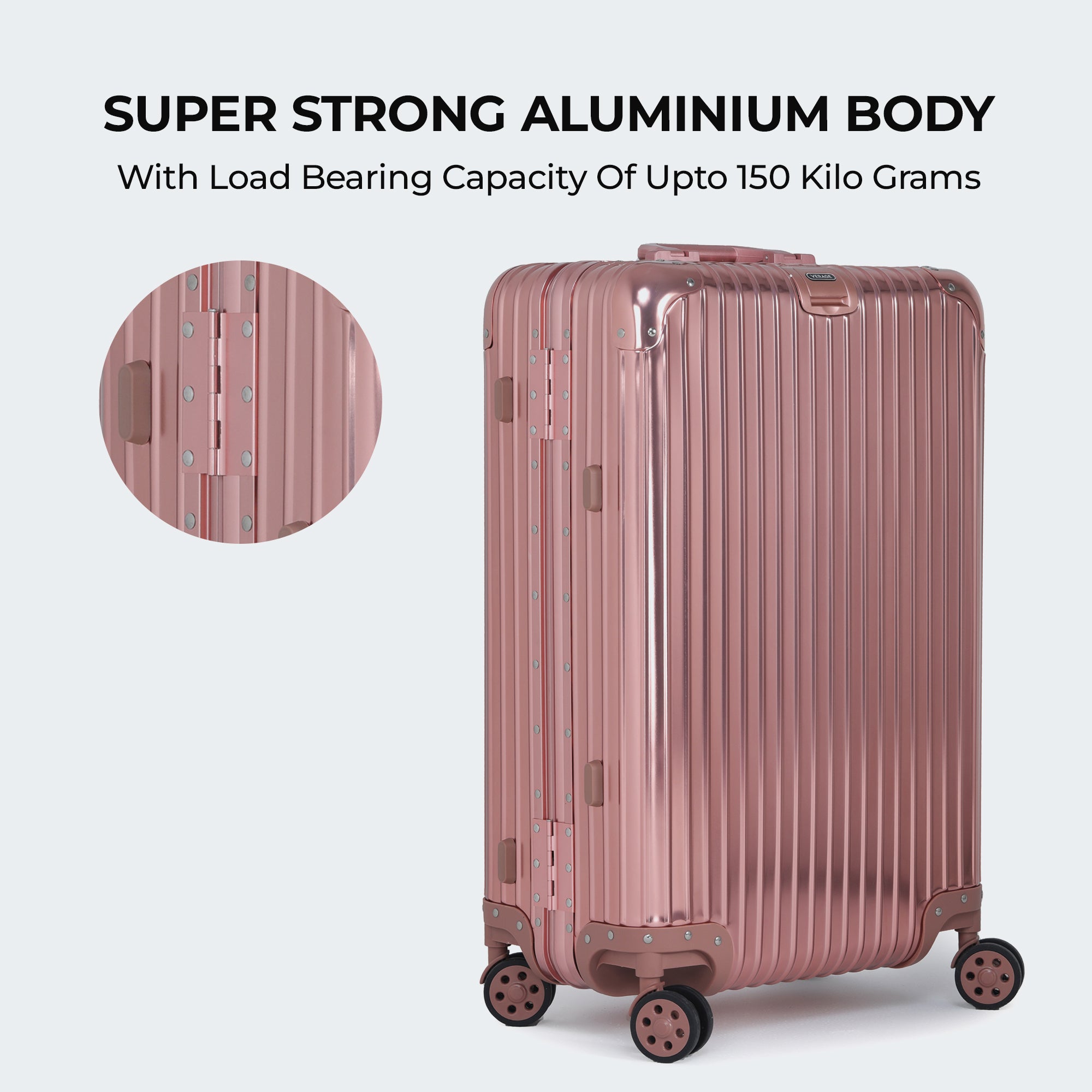 - Secure Jet - The Aluminium Large Size Luggage