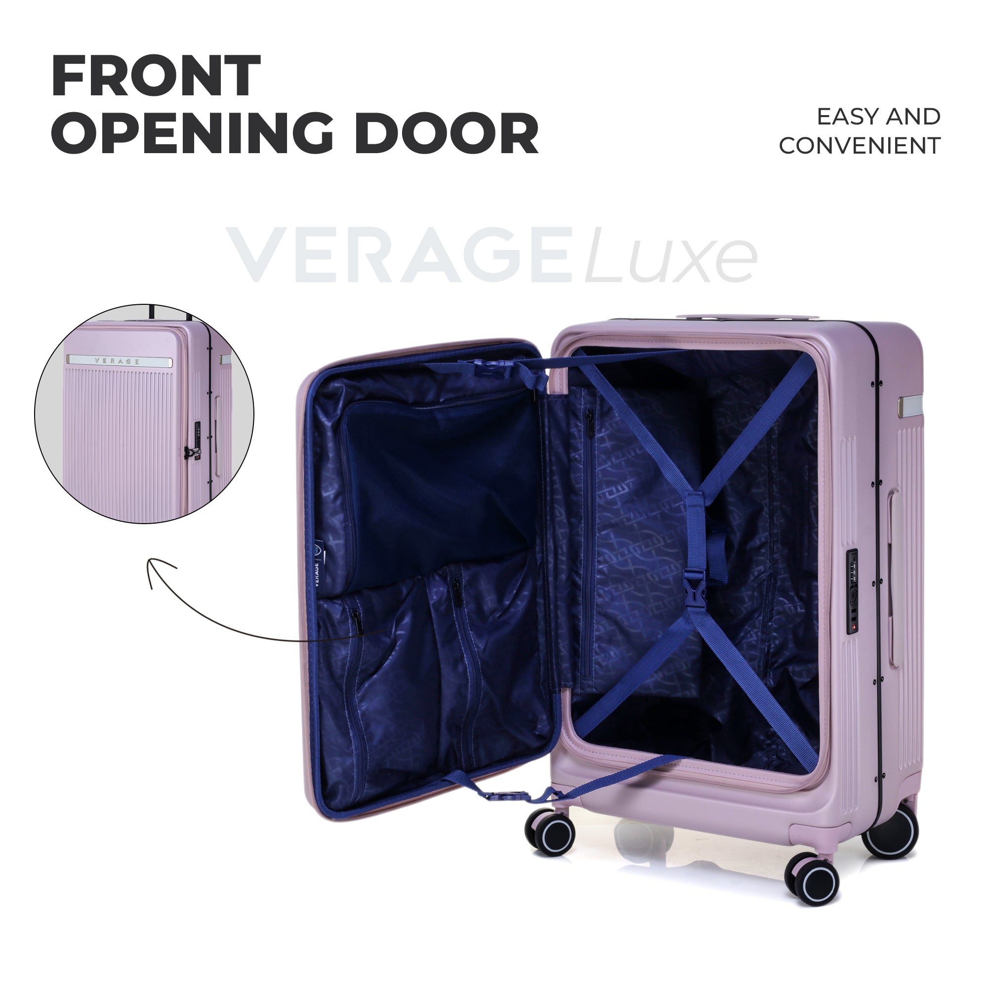 VERAGE Luxe Windsor Pro Large Check-In