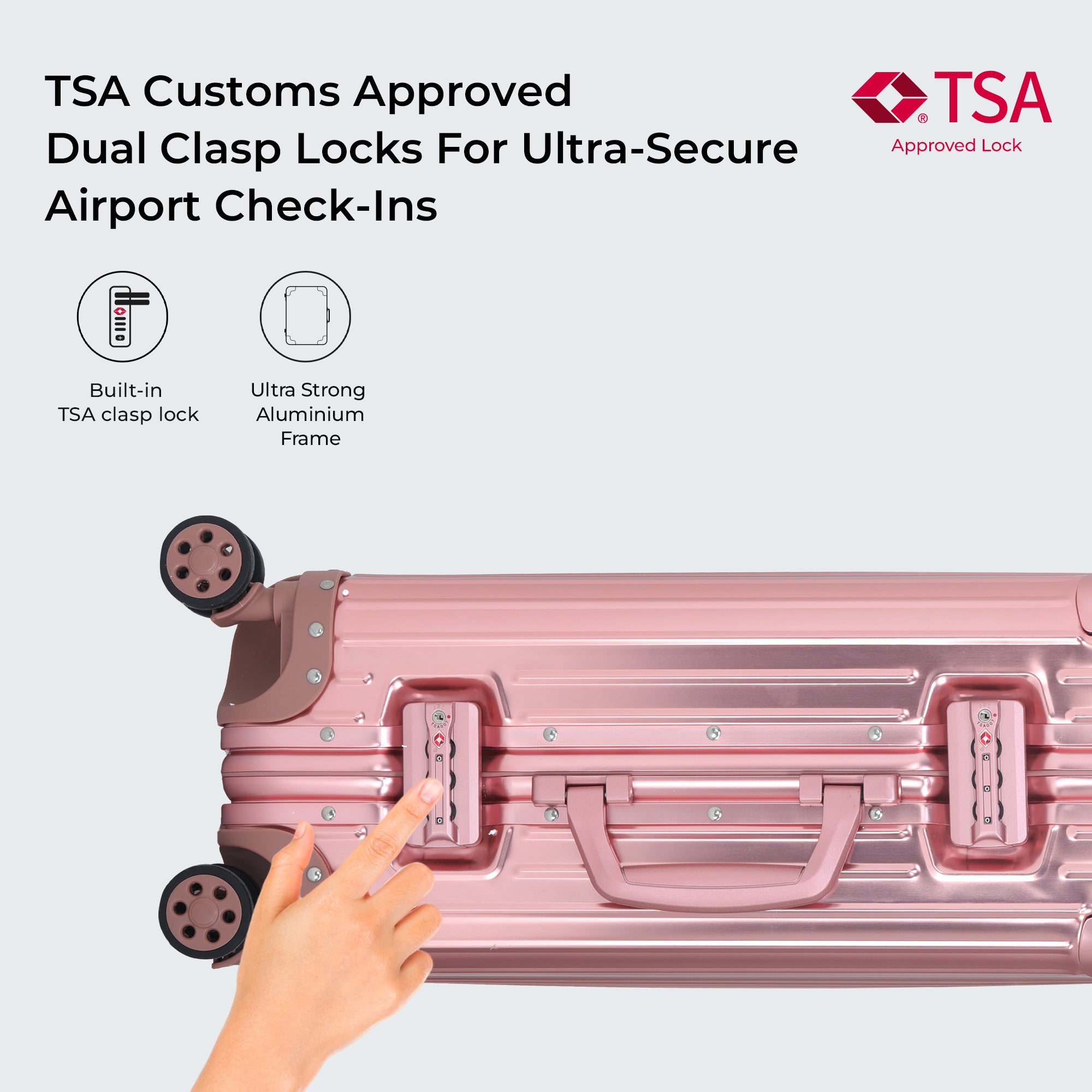 The Secure Jet- Aluminium Large Check-In