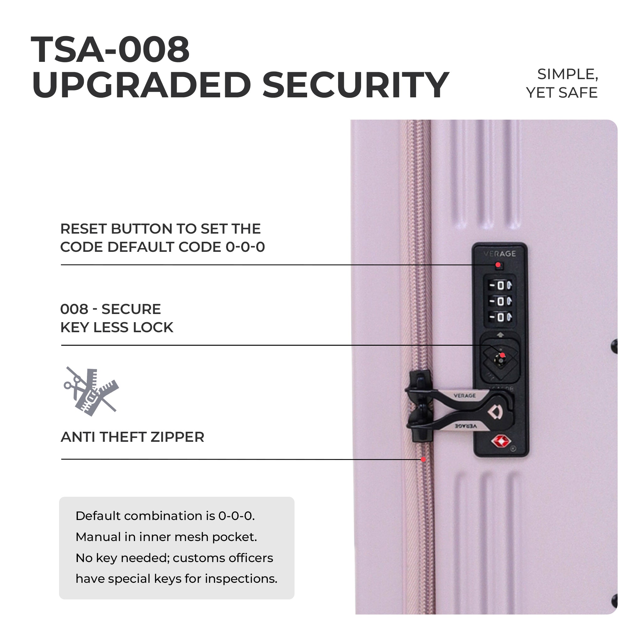 VERAGE Luxe Windsor Pro Medium Check-In