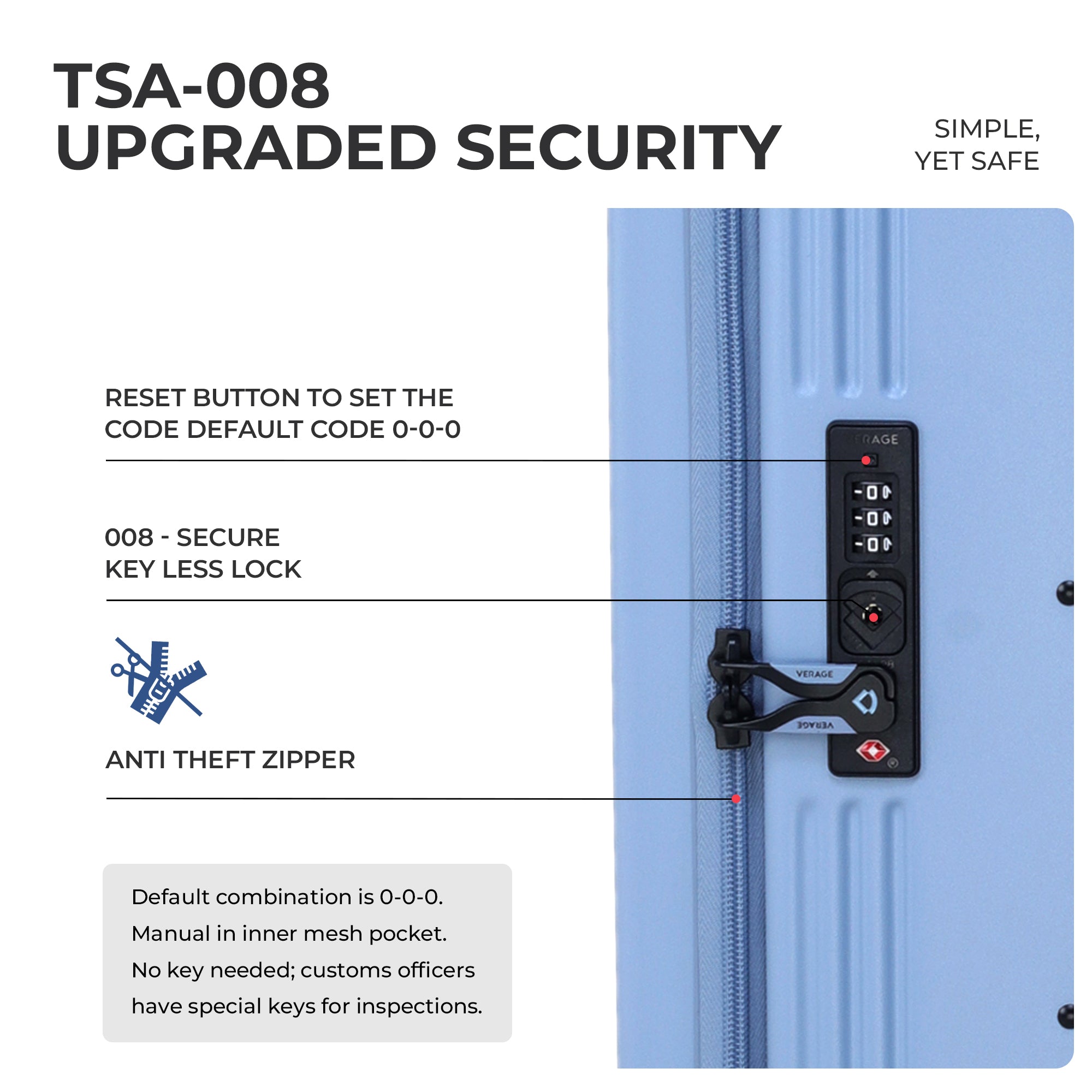 VERAGE Luxe Windsor Pro Large Check-In