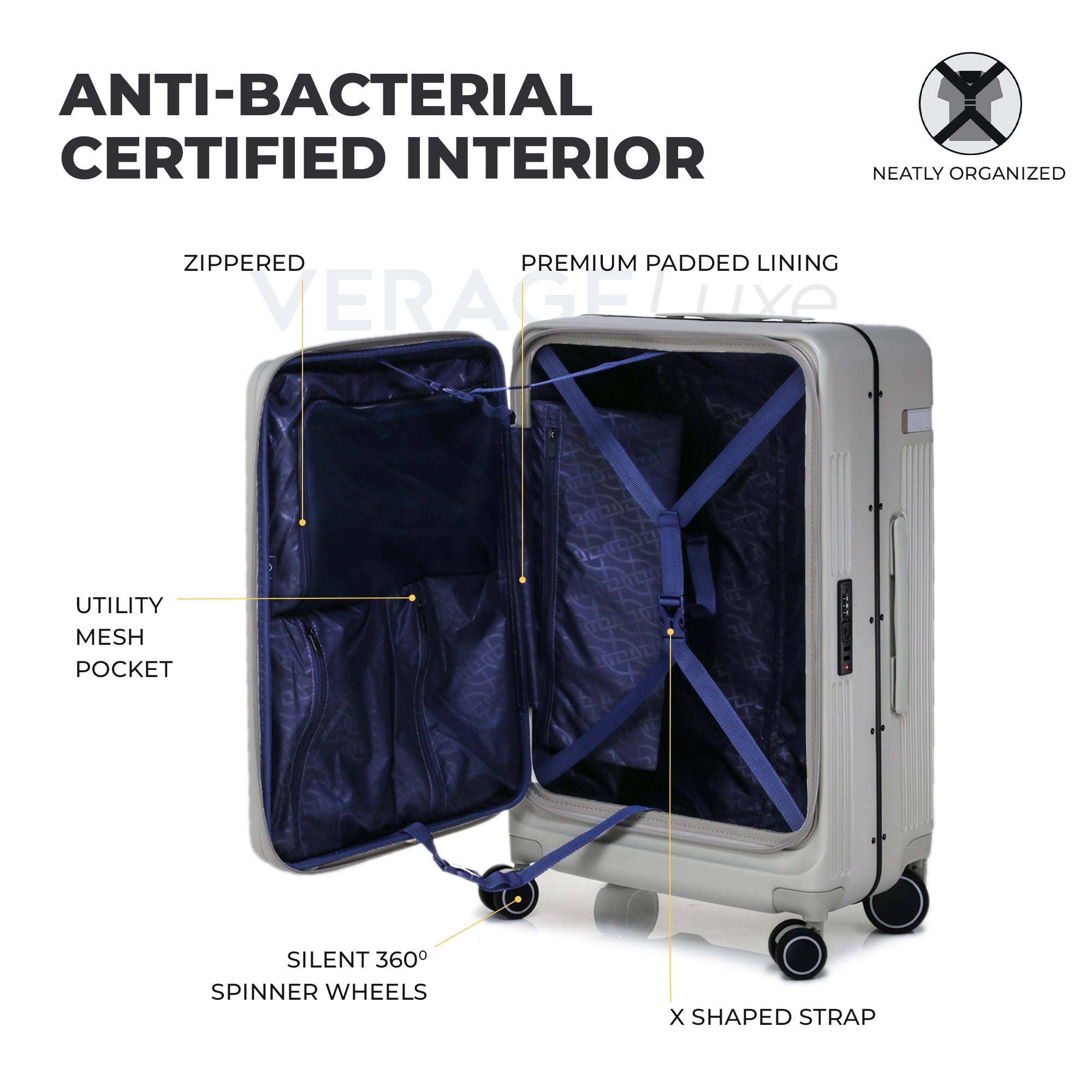 VERAGE Luxe Windsor Pro Large Check-In