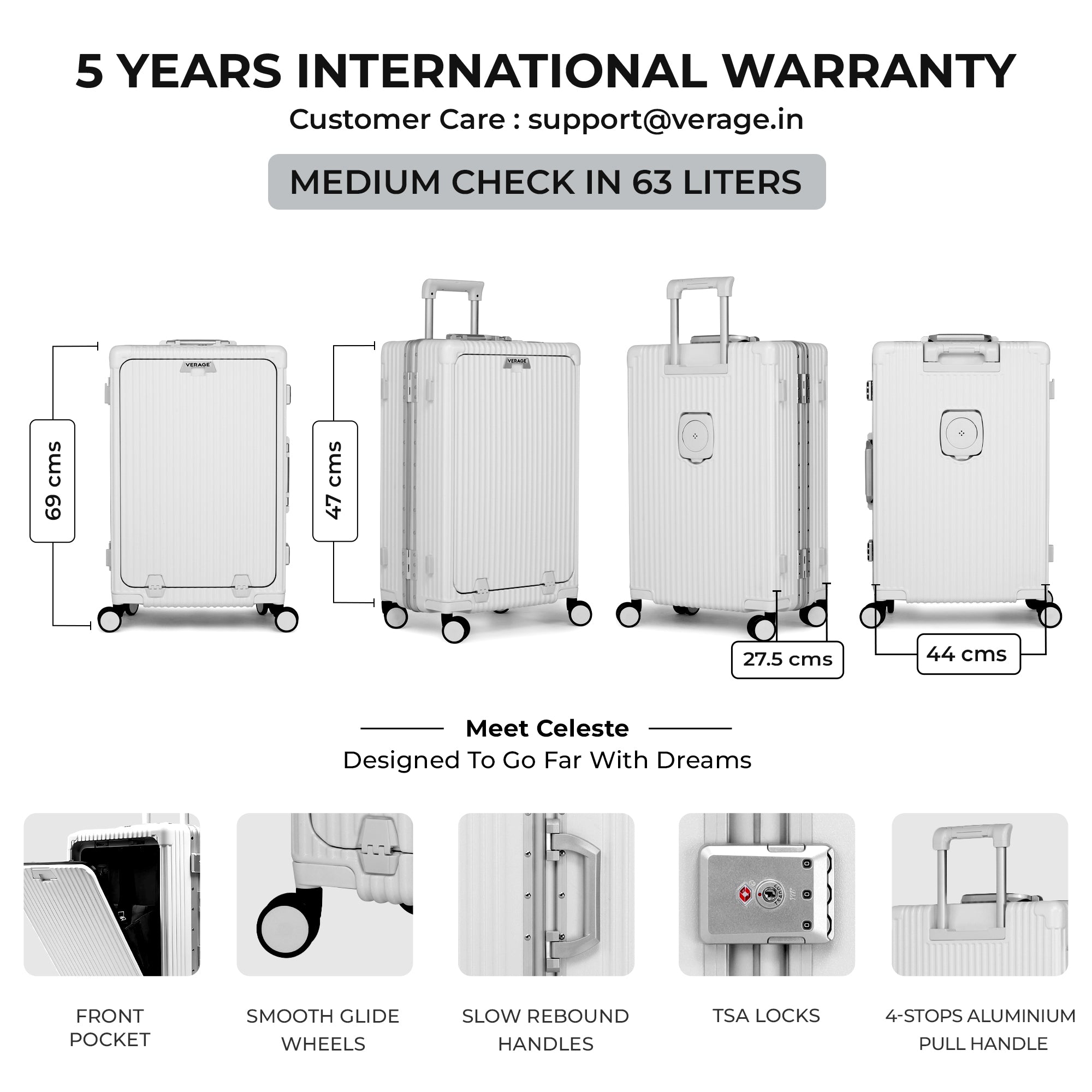 Celeste - Professional Check In Luggage