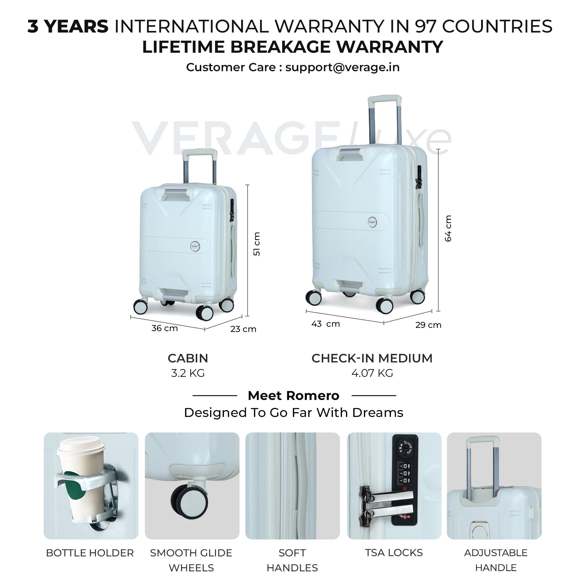 Romero Small Carry-On + Medium Check-In