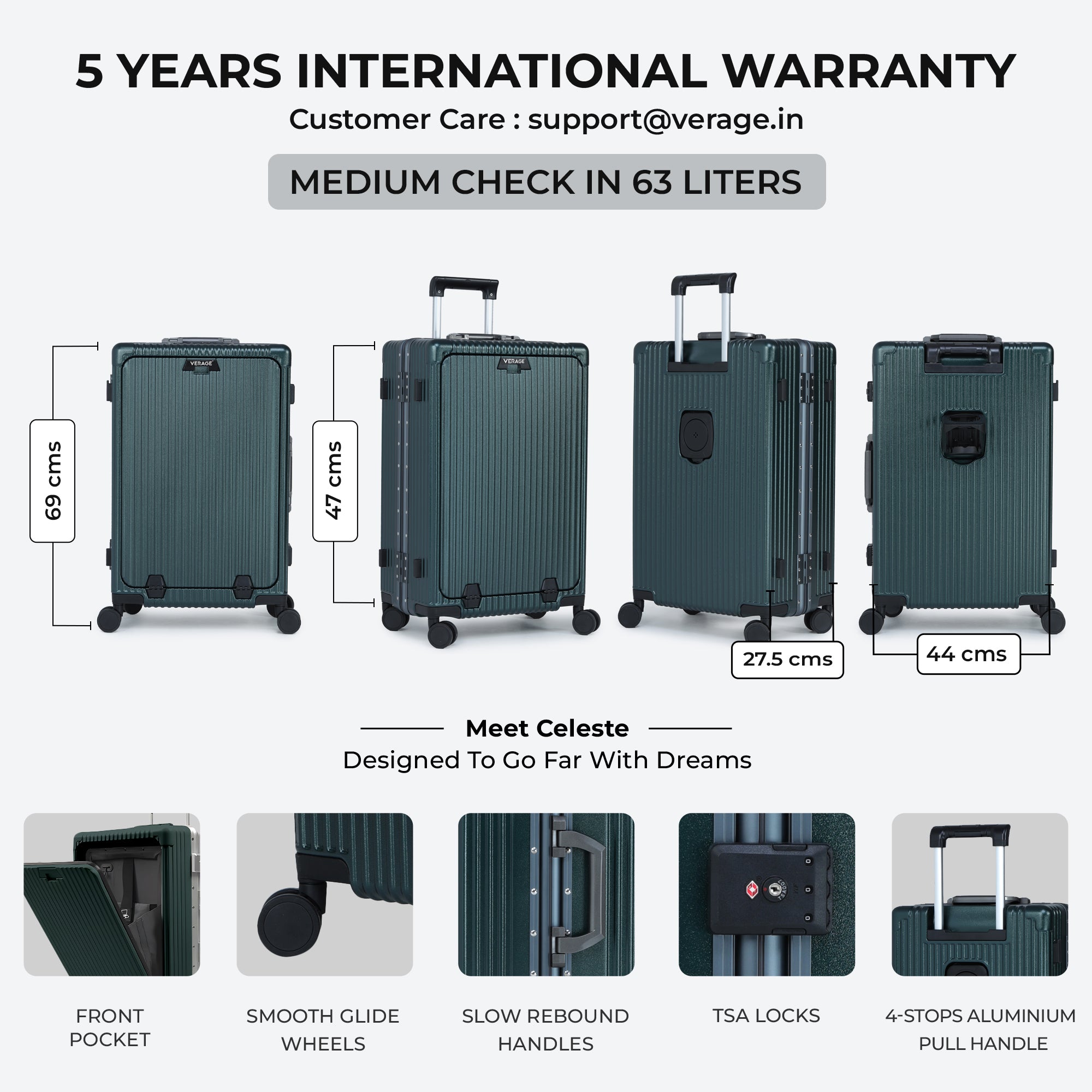 Celeste - Professional Check In Luggage