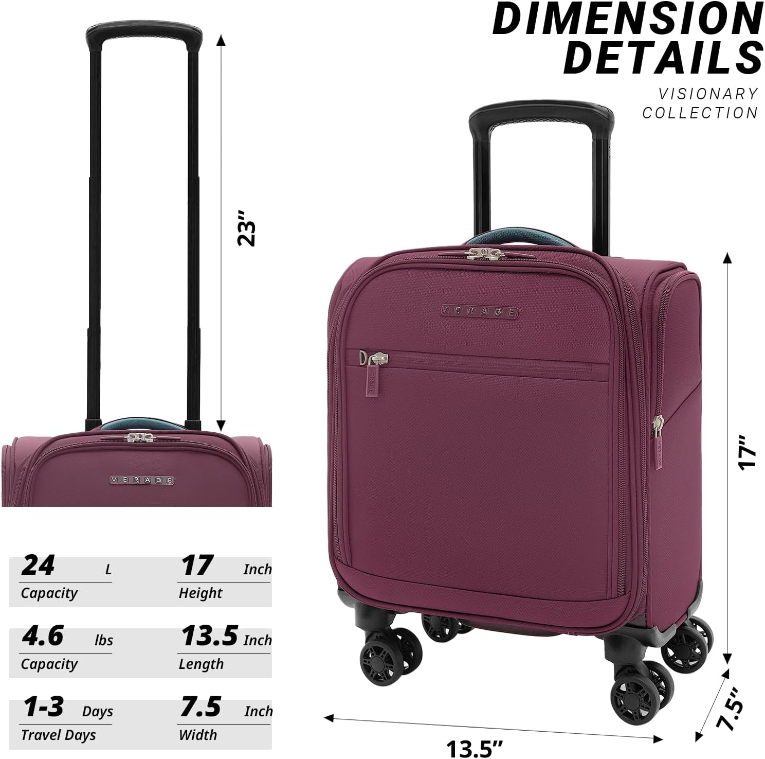 Visionary Underseat Grape Red
