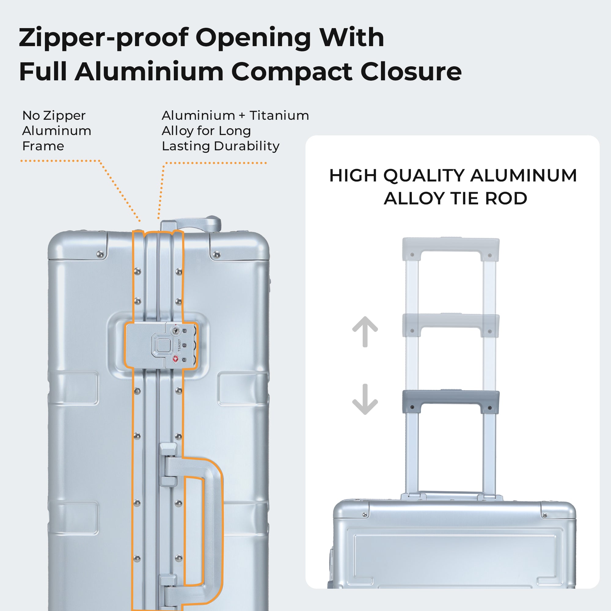 Guardian {The Aluminium Large Size Luggage}