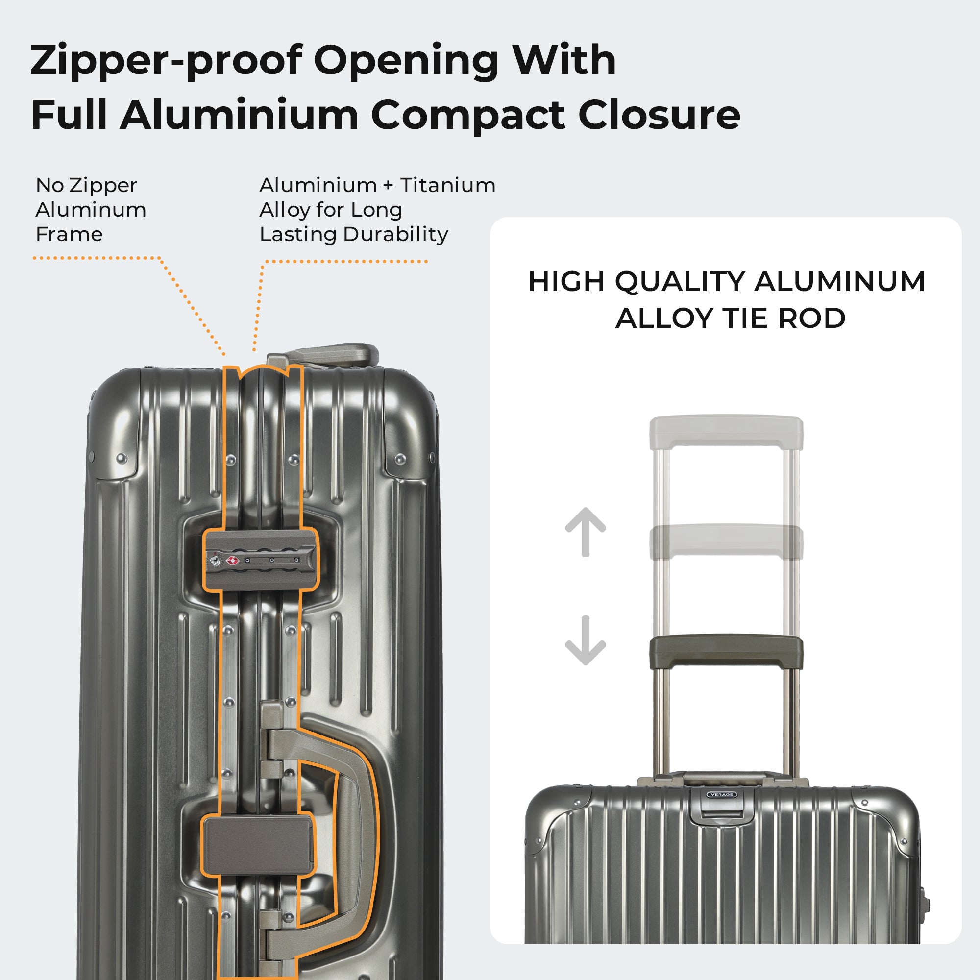 The Secure Jet- Aluminium Carry-On