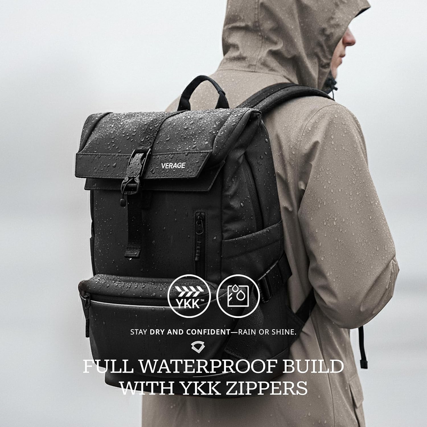 VERAGE Luxe - Roll Top Pulse Backpack