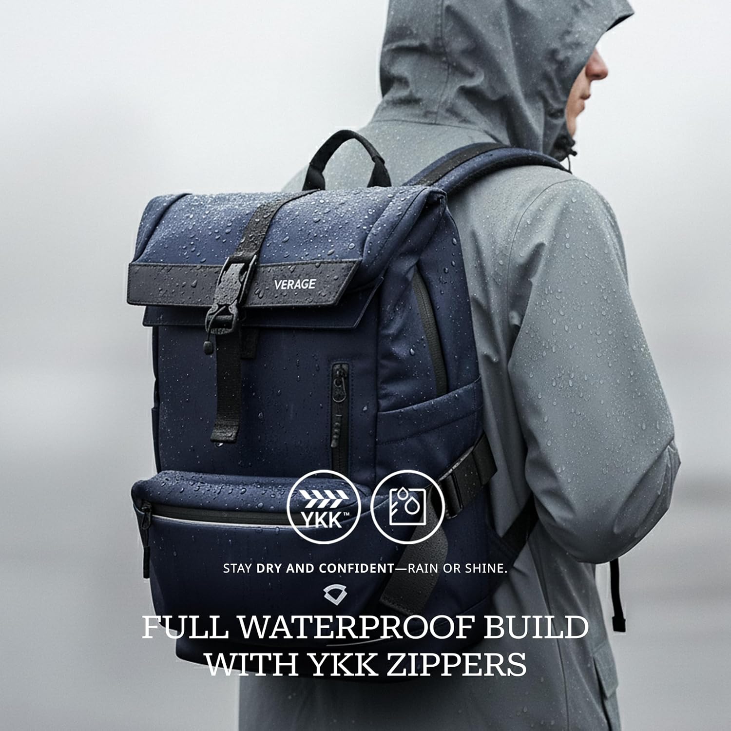 VERAGE Luxe - Roll Top Pulse Backpack