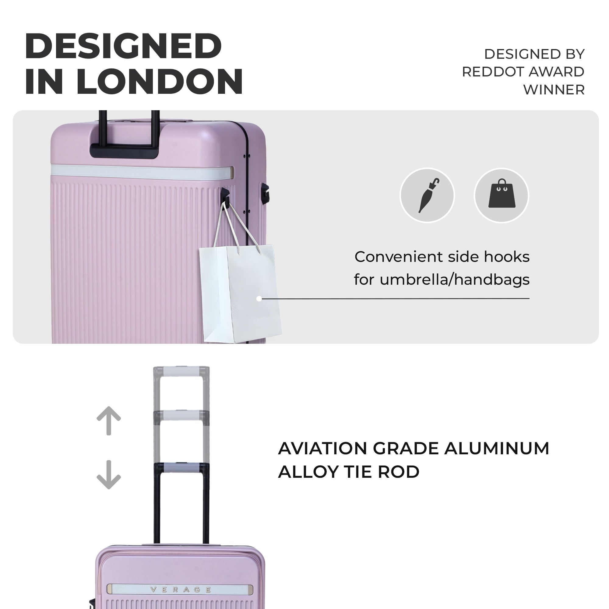 VERAGE Luxe Windsor Pro Large Check-In