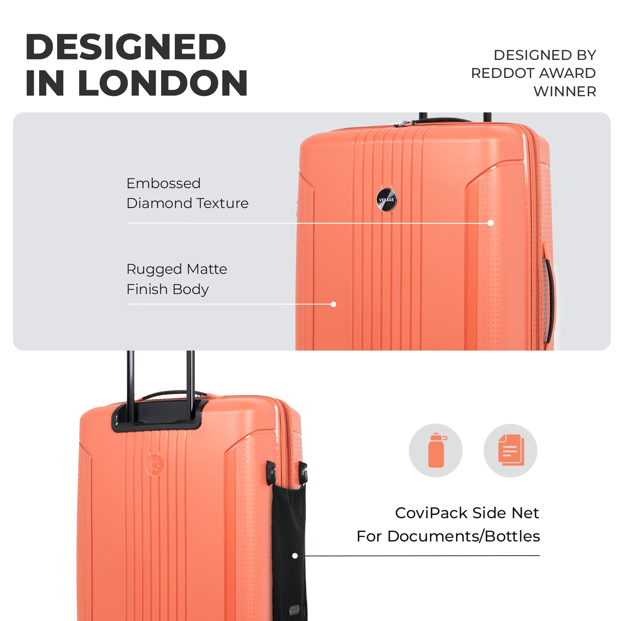 VERAGE Luxe Edinburgh- Set Of 2 (M) Check-In + (L) Check-In